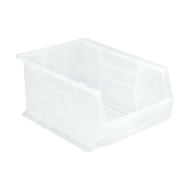 Ultra Stack and Hang Bins 16" W x 11" D x 8" H - Clear - Case of 4