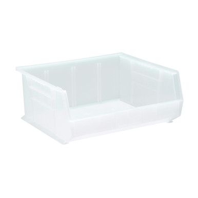 Ultra Stack and Hang Bins 14.75" W x 16.5" D x 7" H - Clear - Case of 6
