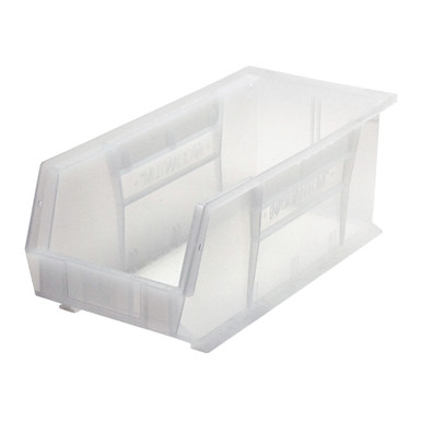 Ultra Stack and Hang Bins 18" W x 8.25" D x 7" H - Clear - Case of 6