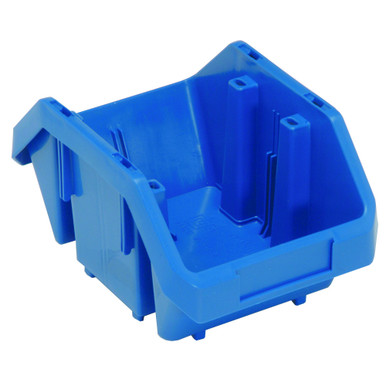QuickPick Double Sided Bin 9.5'' D x 6.63'' W x 5'' H - Blue - Case of 20