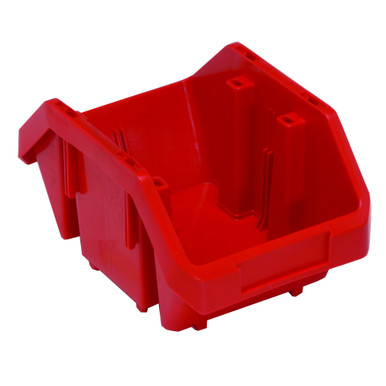 QuickPick Double Sided Bin 9.5'' D x 6.63'' W x 5'' H - Red - Case of 20