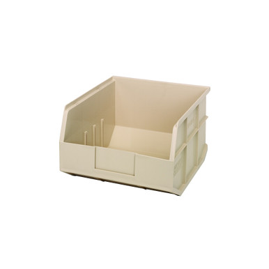 Stackable Shelf Bins 12" D x 11" W x 7" H - Ivory - Case of 6
