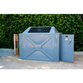 Two-Bike Solar E-Bike Charging Locker, Tan - 352SS-Tan-Padlock