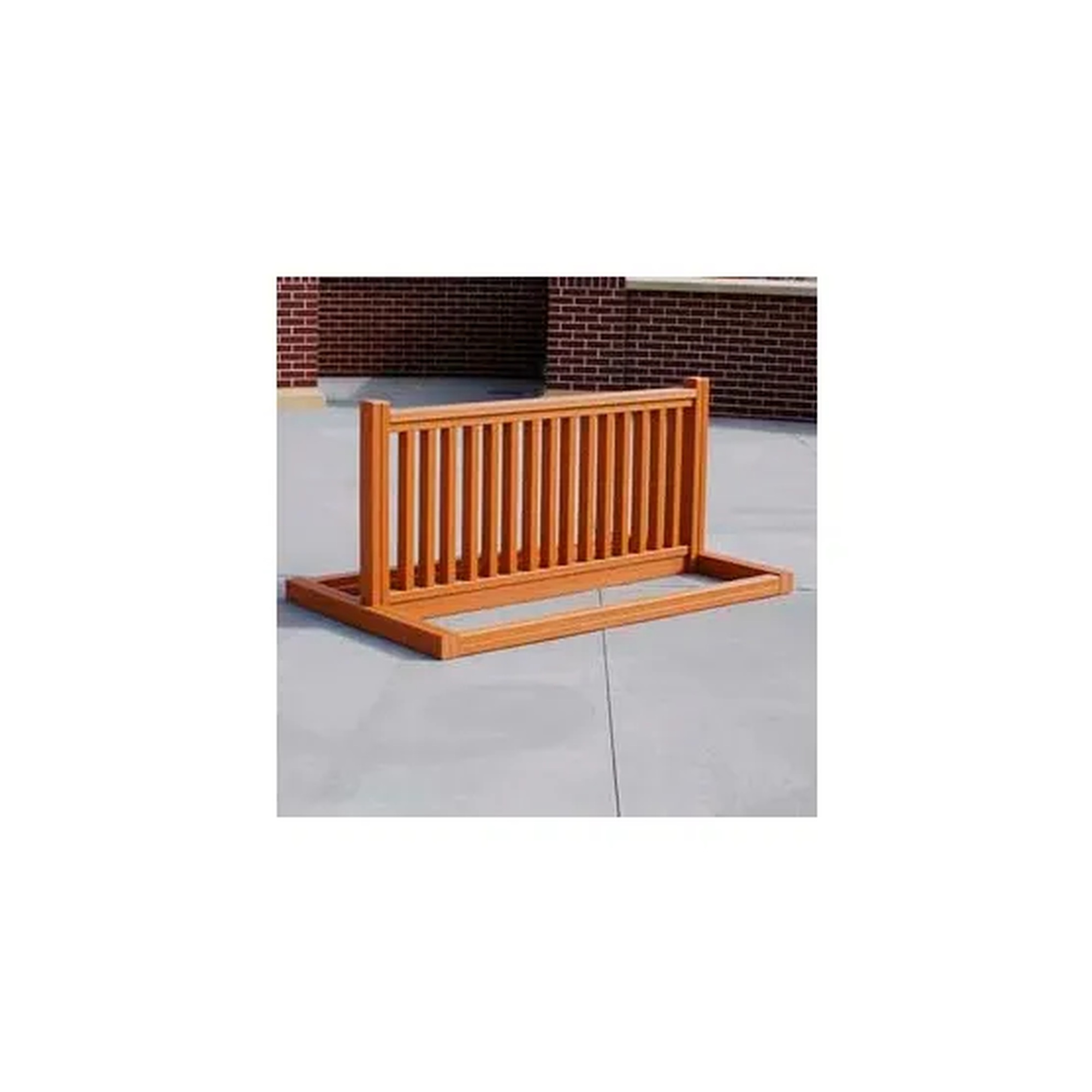 Double-Sided Recycled Plastic Bike Rack, 6-10 Bike Capacity, Brown