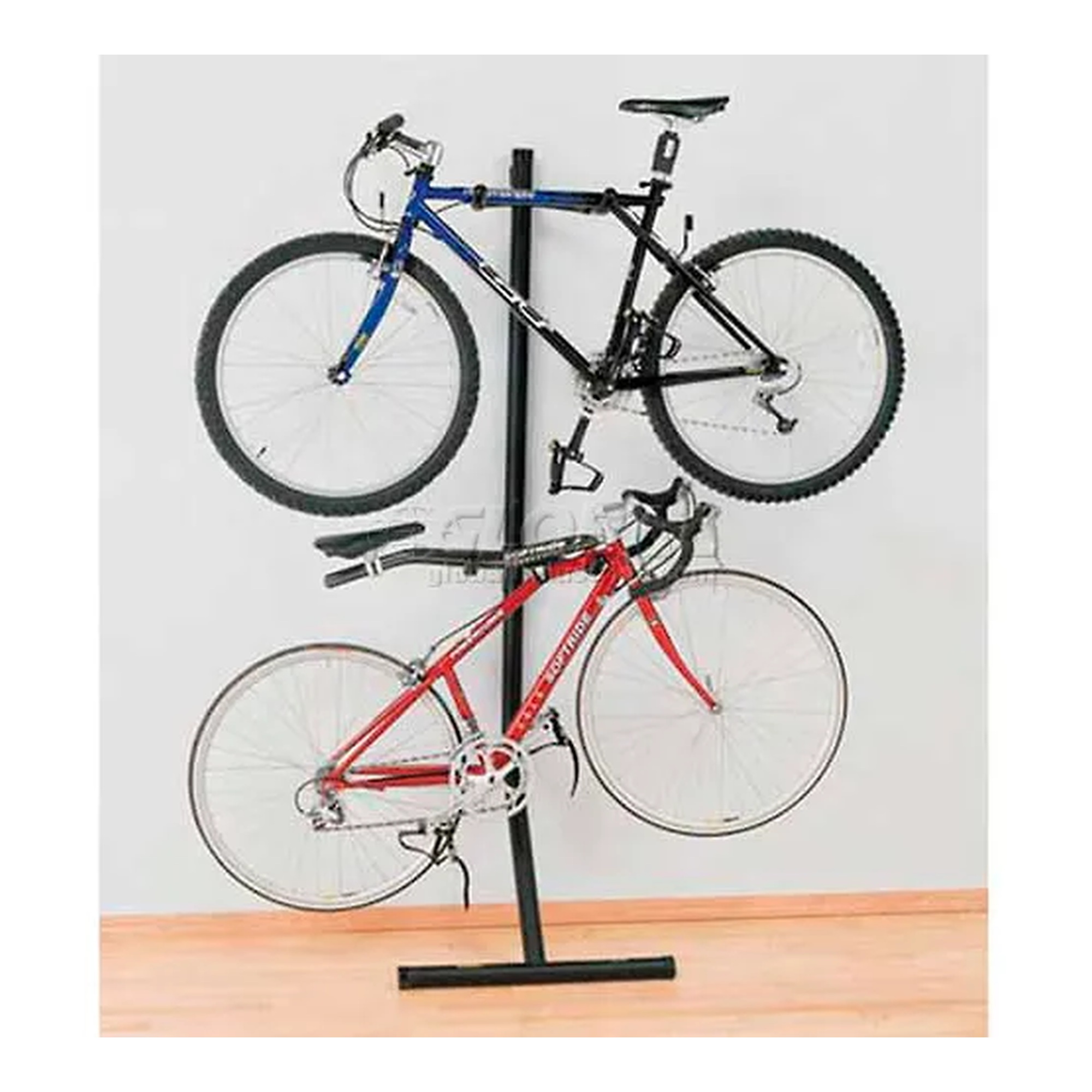 Two-Bike Indoor Storage Rack, Black