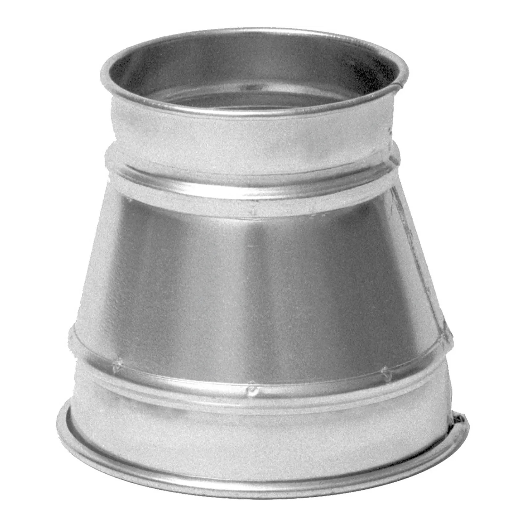 12 in. to 8 in. Quick-Fit Galvanized Steel Duct Reducer