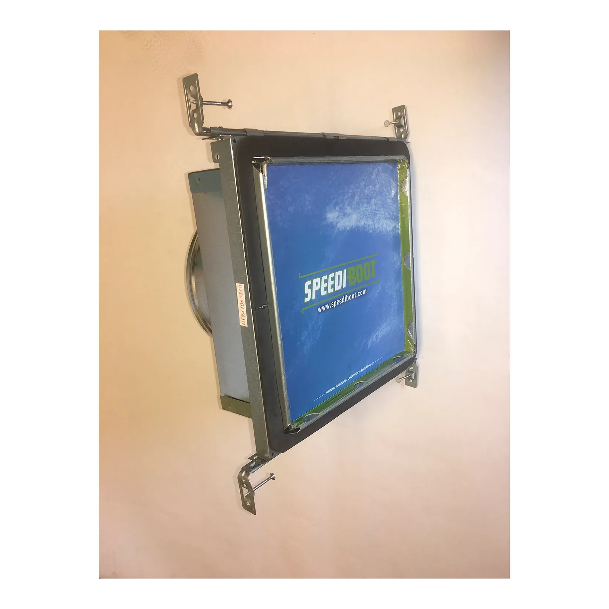 Ceiling Register Vent Boot with Adjustable Hangers, 12 x 12 x 10 in.
