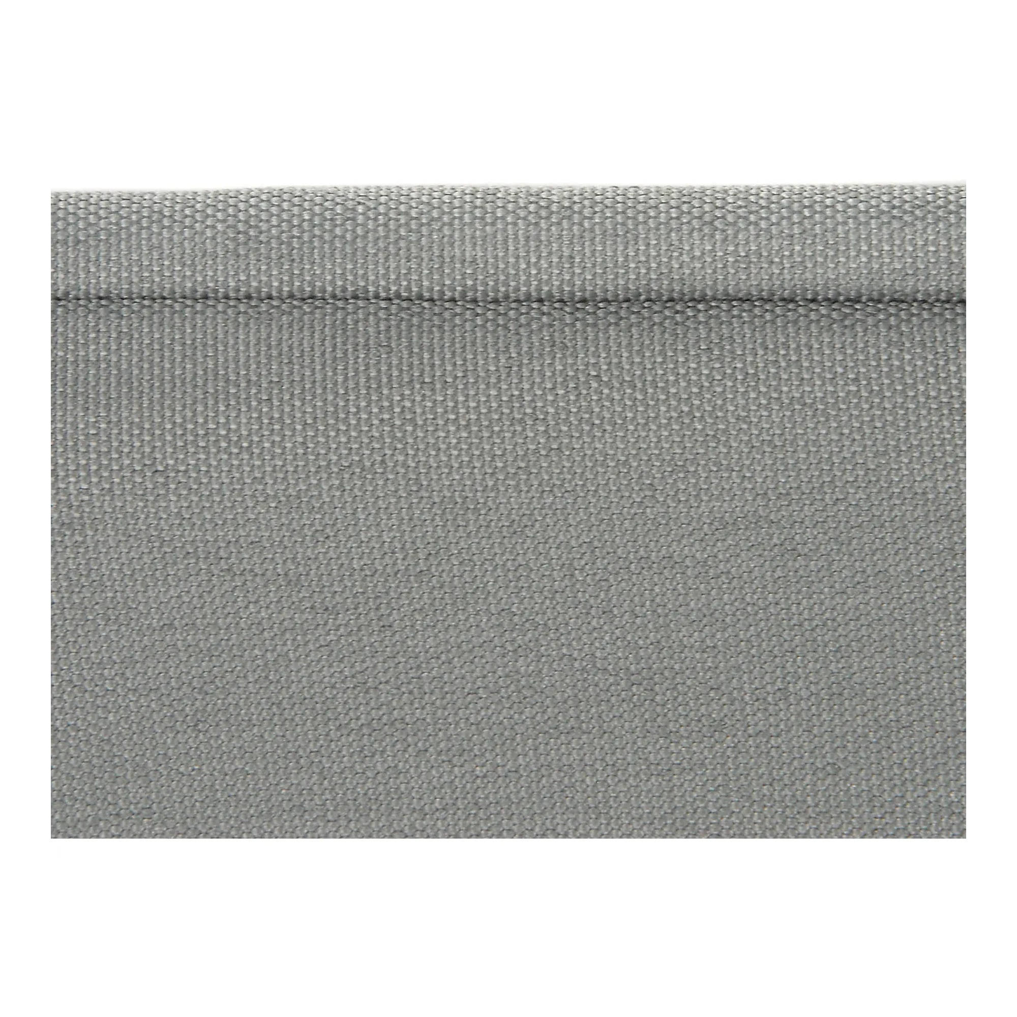 Gray 20-inch unvented fabric duct straight section, 5 feet long