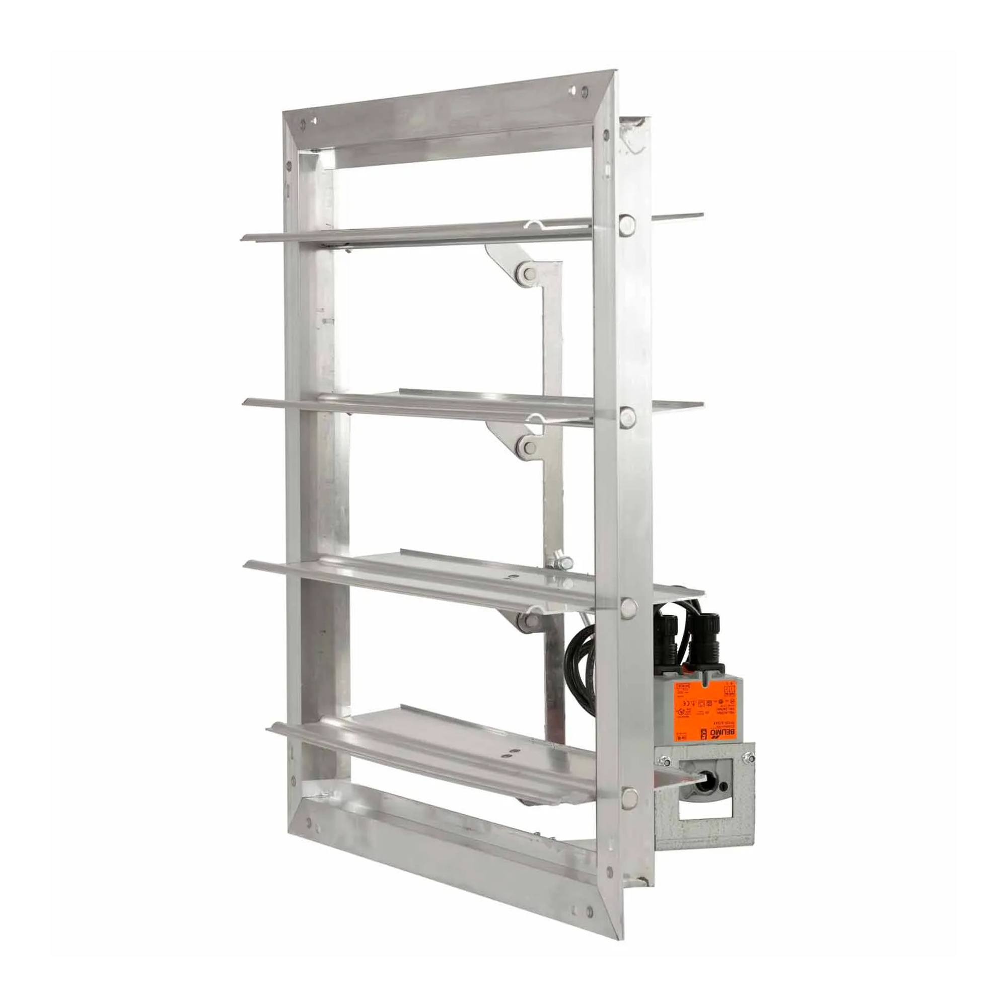 12-inch galvanized steel flanged motorized damper