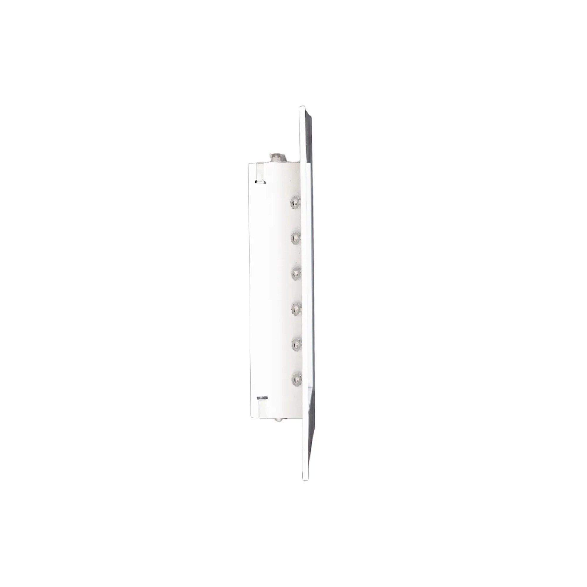White aluminum adjustable 2-way wall register for a 10 x 10 duct opening