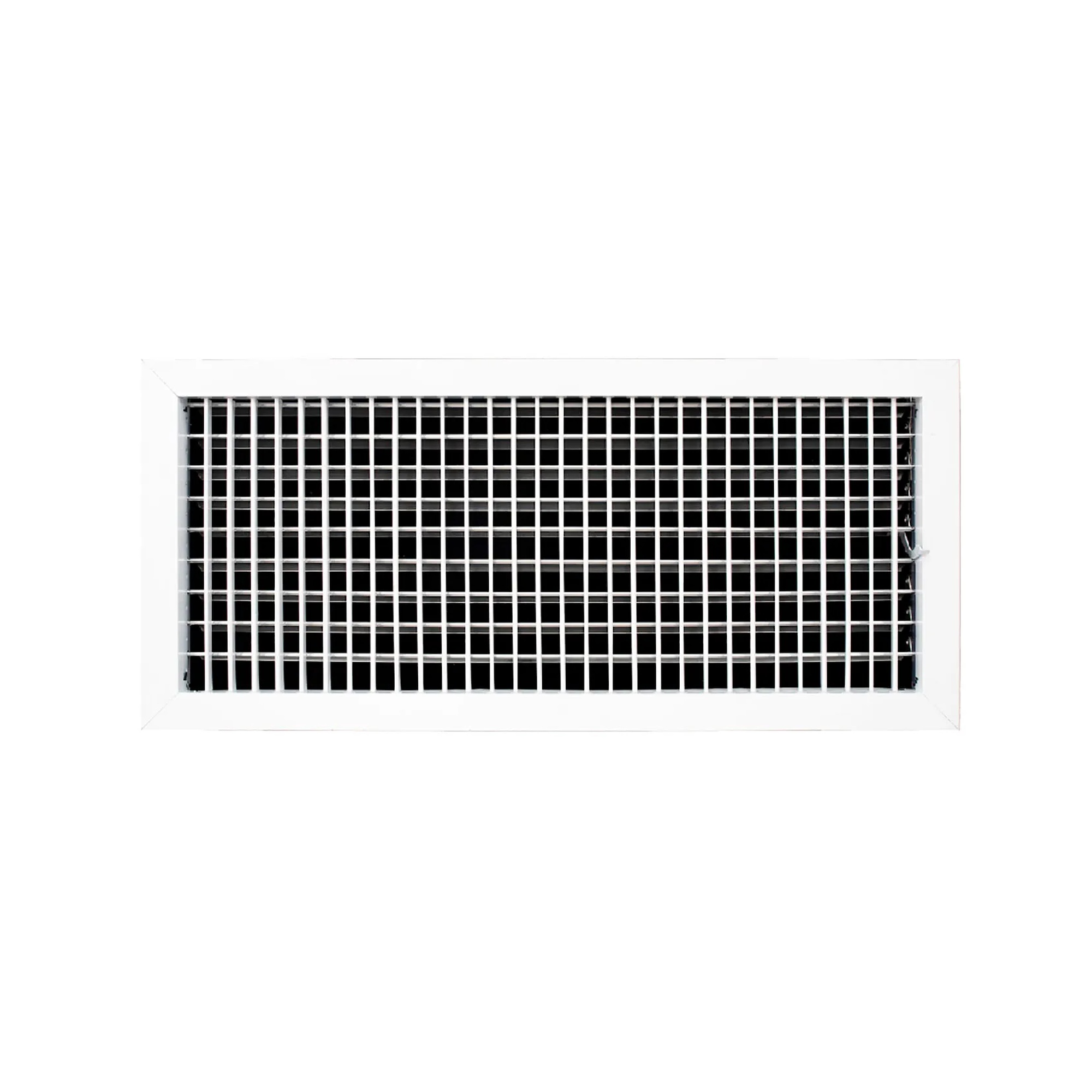 Aluminum Adjustable One-Way Wall Register for 24 x 10 Duct Opening, White