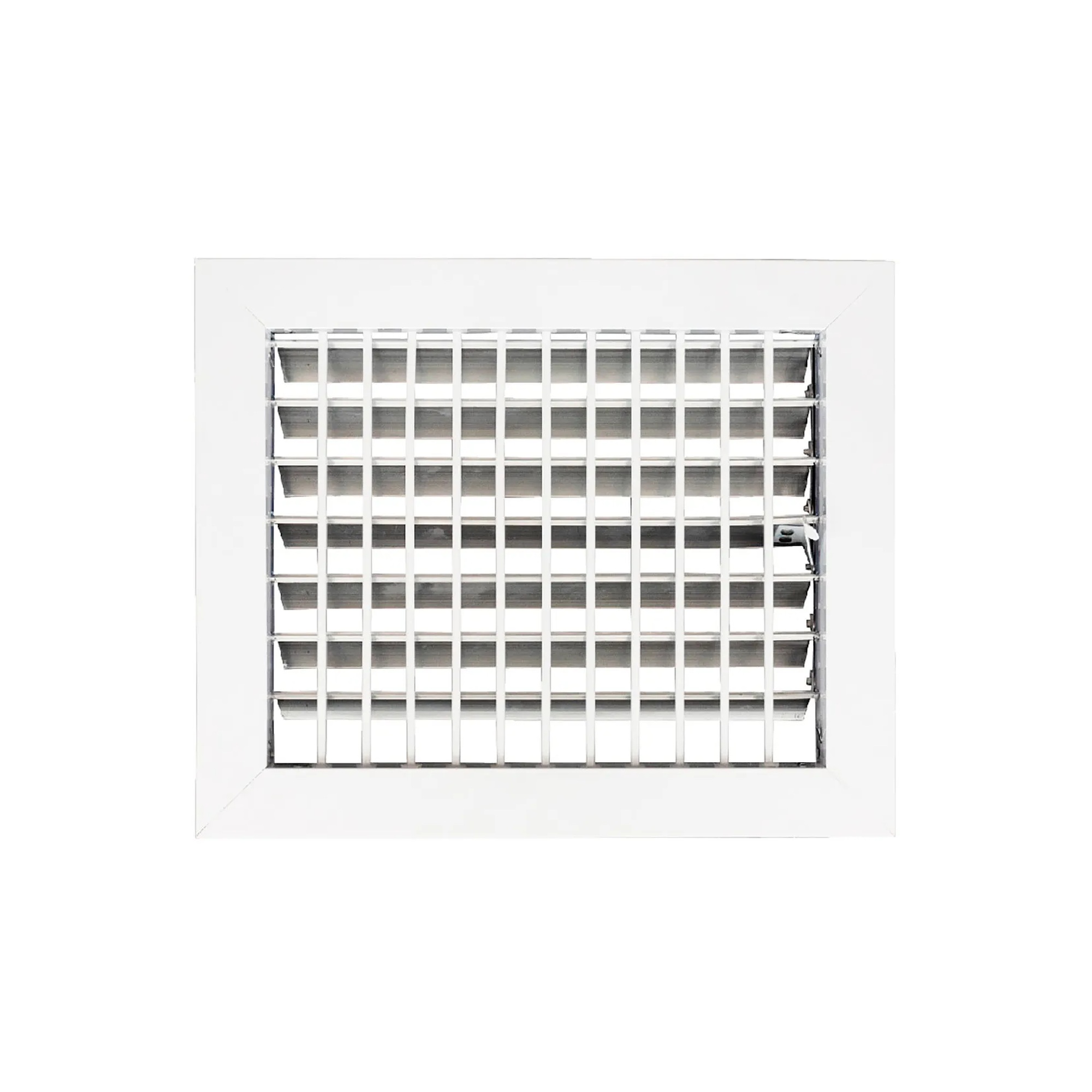 Aluminum Adjustable One-Way Wall Register, White, for 10 x 8 Duct Opening