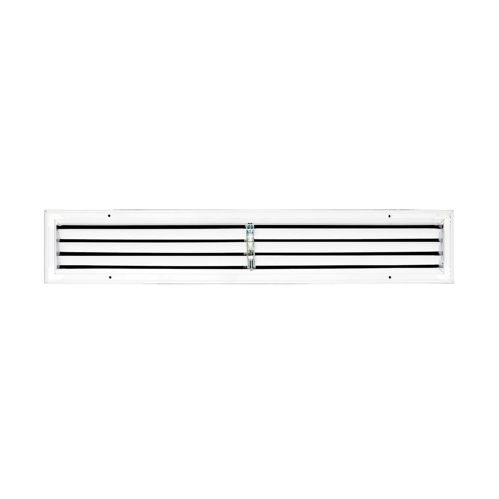 White aluminum return air grille for a 36 x 6 duct opening