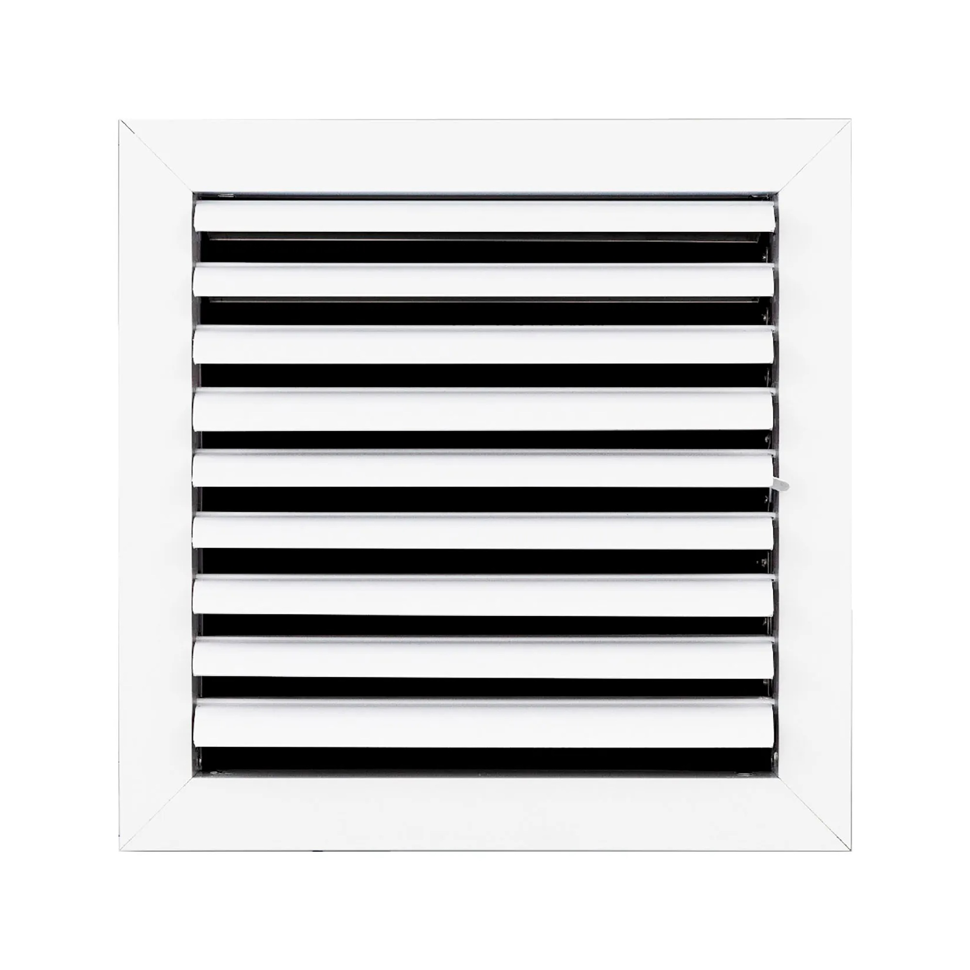 1-Way Adjustable Aluminum Ceiling Diffuser for 10 x 10 in. Duct Opening, White