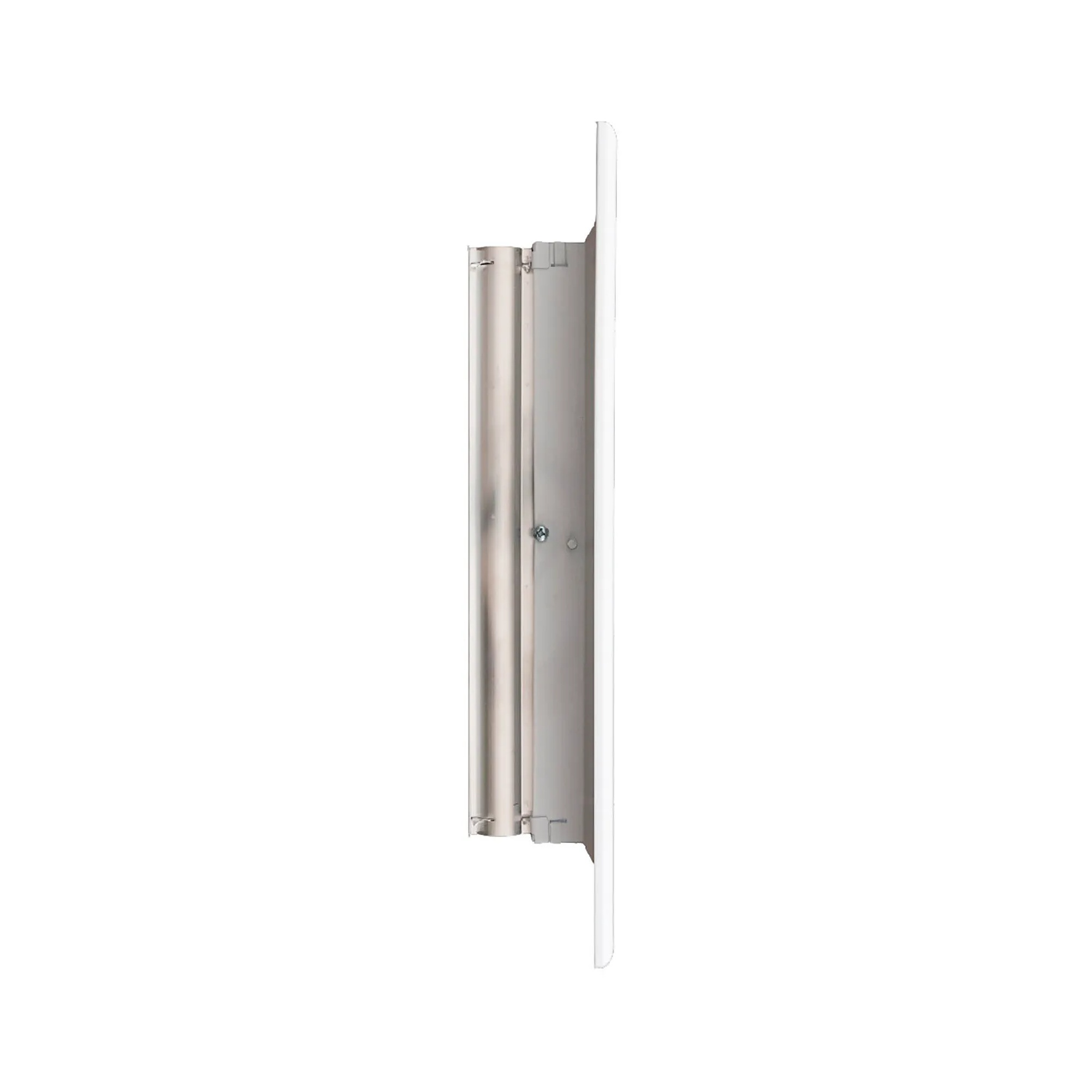 White aluminum 4-way ceiling air diffuser with fixed center core