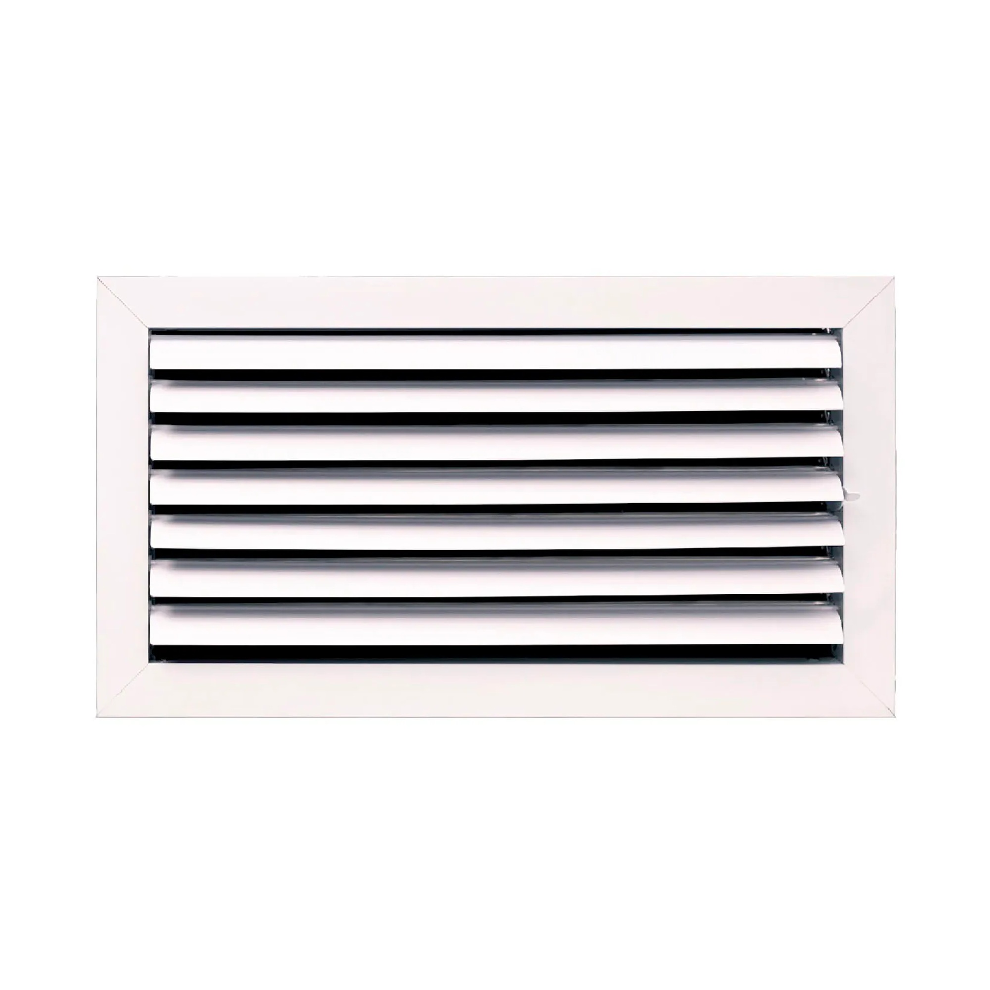 1-Way Aluminum Ceiling Diffuser for 16 x 8 Duct Openings, White