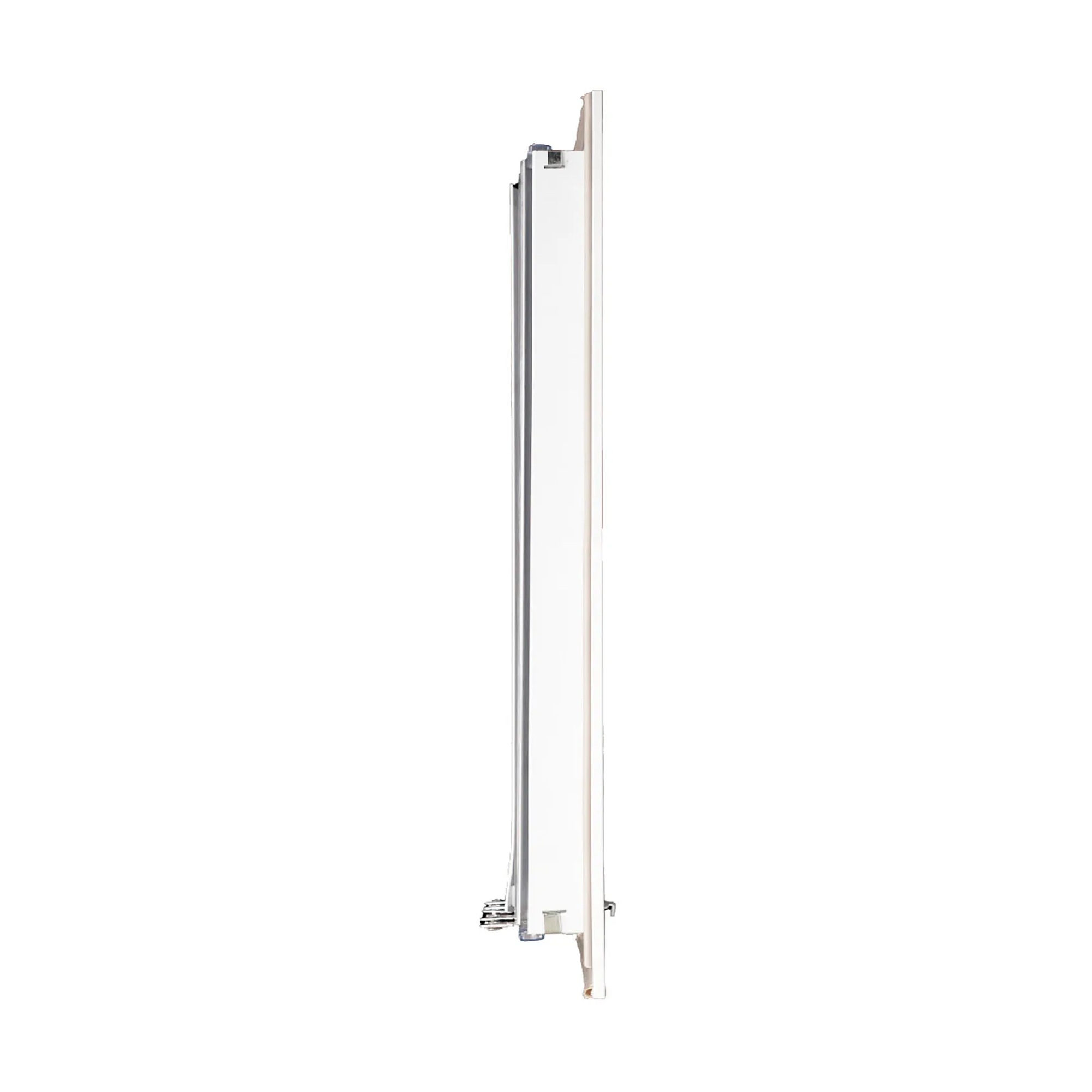 White 1-way adjustable aluminum ceiling diffuser for an 18 x 6 inch duct opening