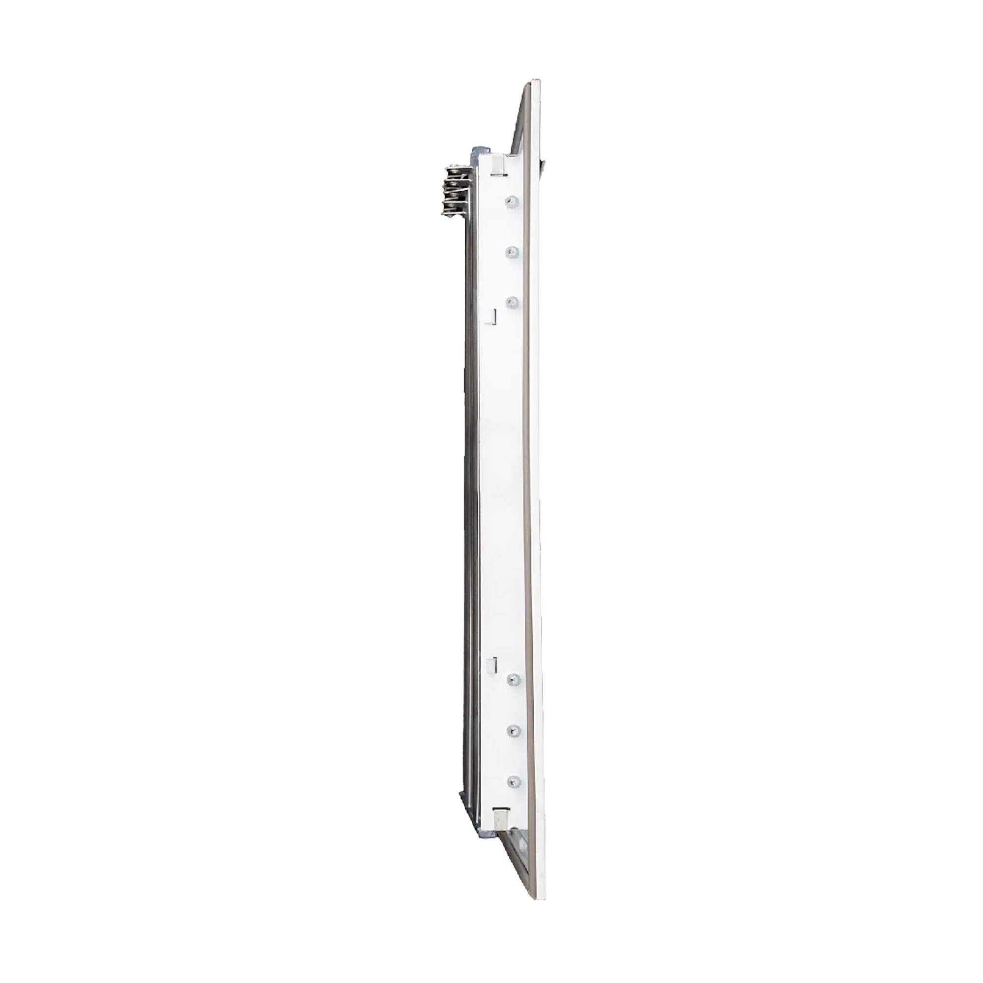 White aluminum 4-way ceiling diffuser for a 14 x 6 inch duct opening