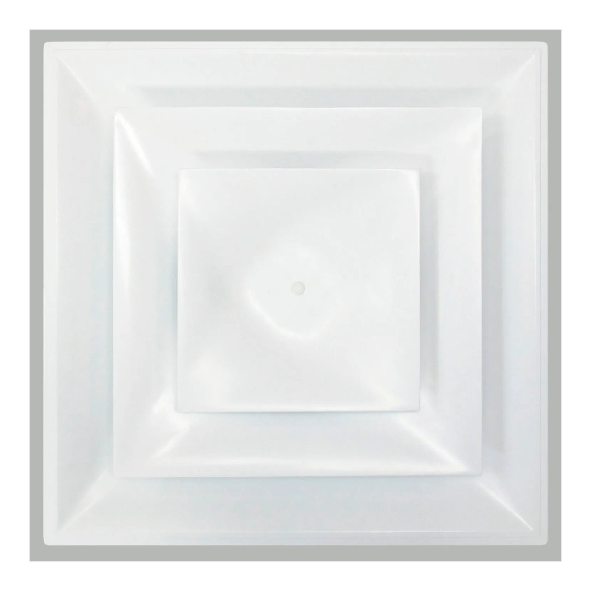 8-Inch R6 Insulated White Plastic Cone Ceiling Diffuser