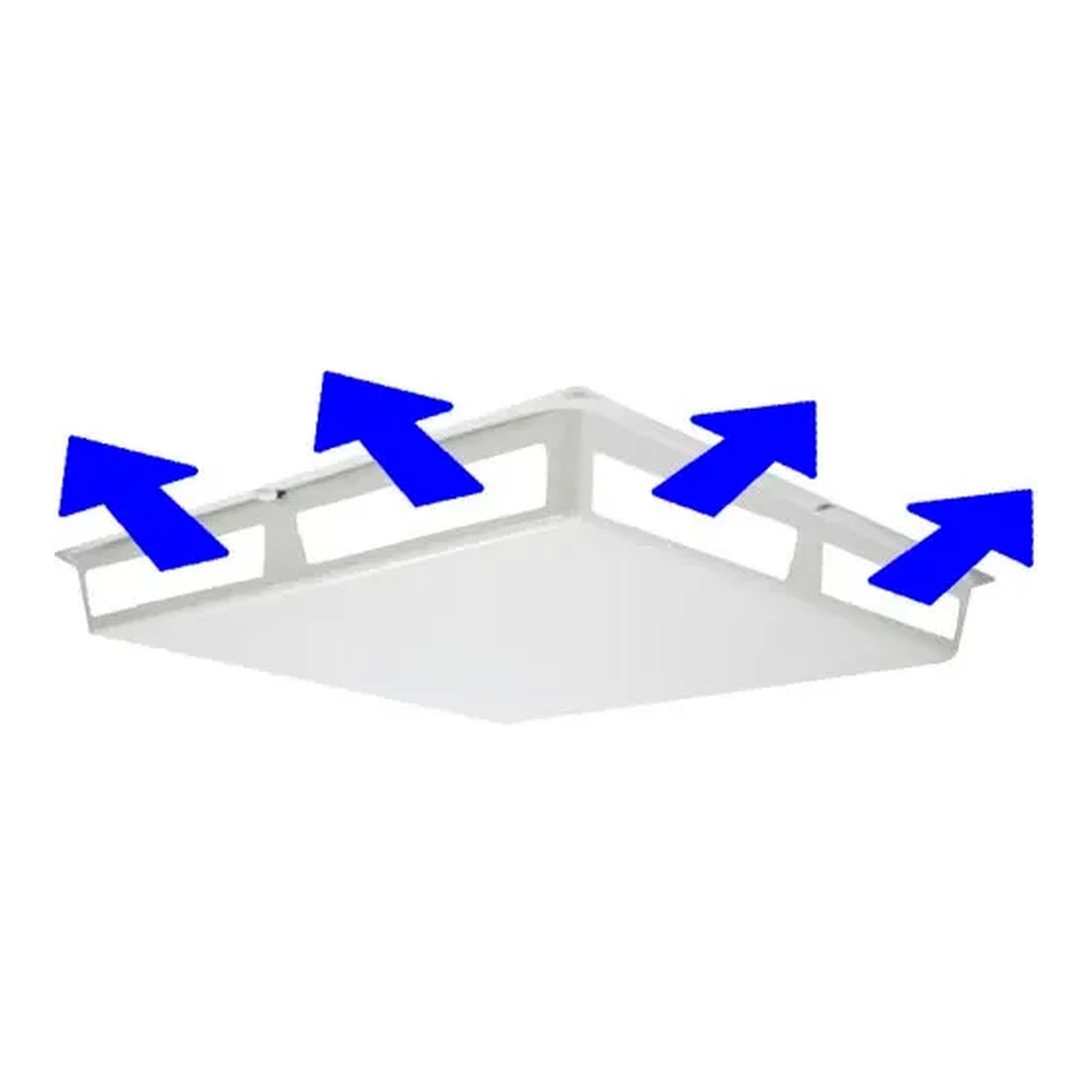 Commercial 45° Magnetic Diffuser Cover for 24 x 24 Ceiling Grids