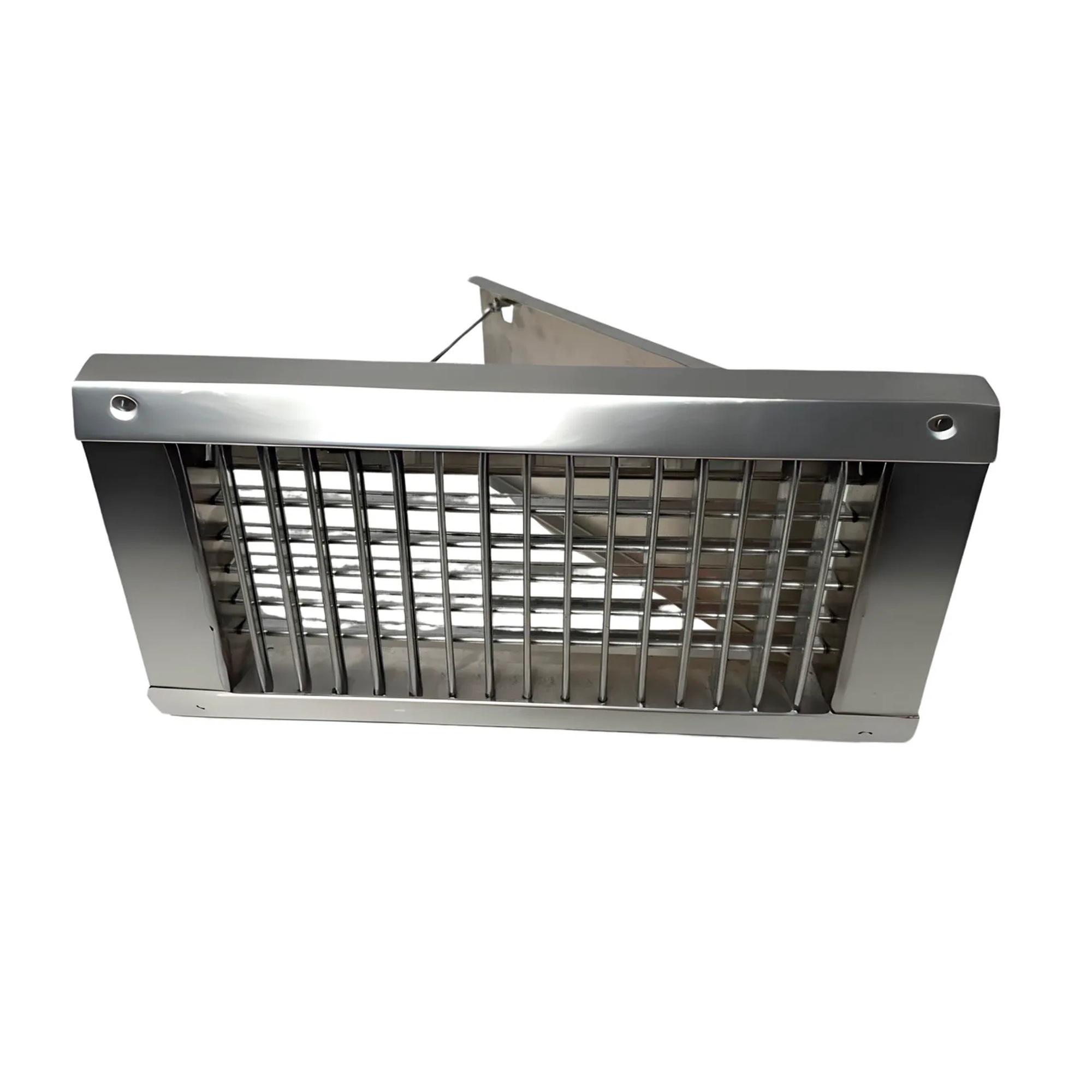 Aluminum Spiral Duct Grille, 20 x 6, Silver