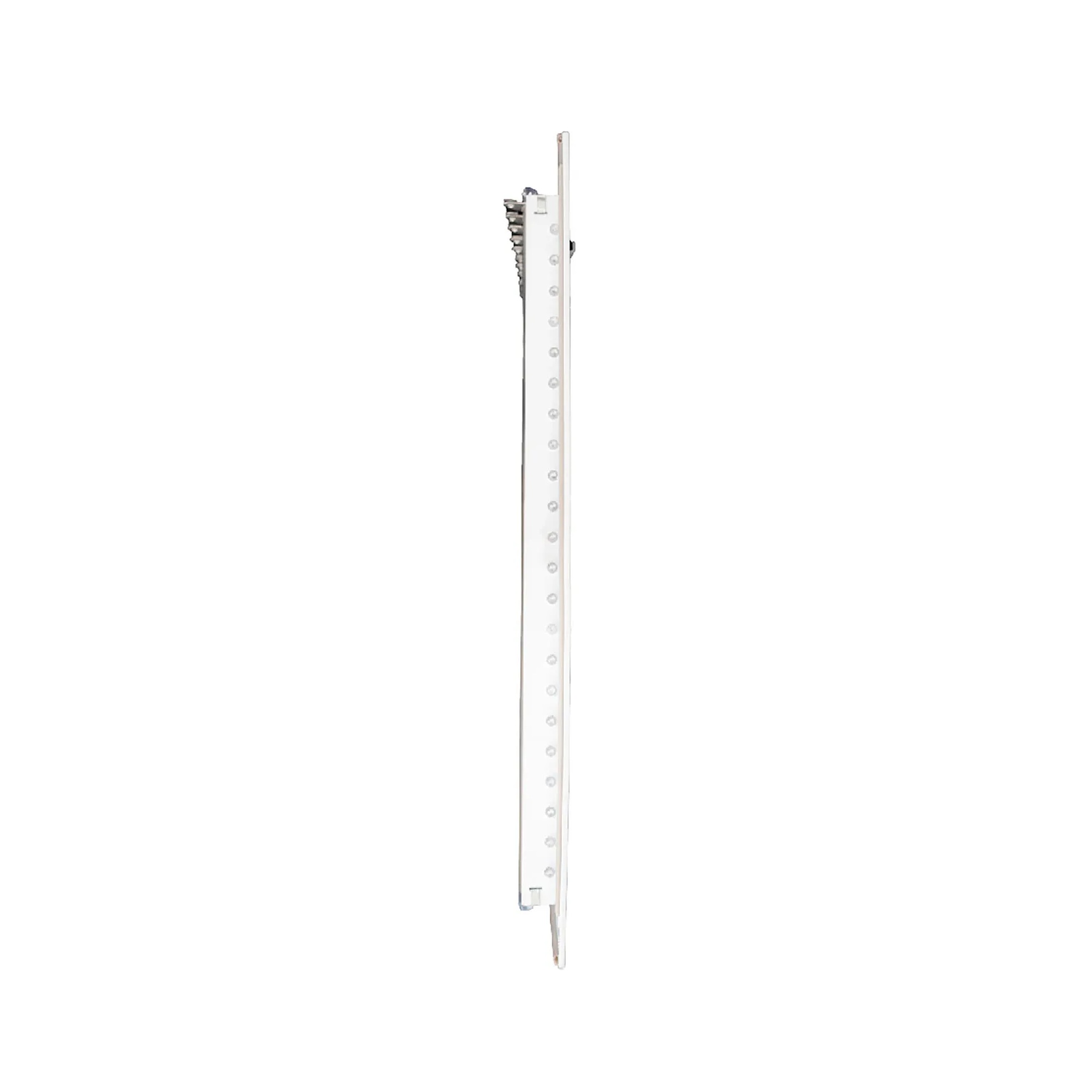 White aluminum adjustable one-way wall register for an 18 x 12 inch duct opening