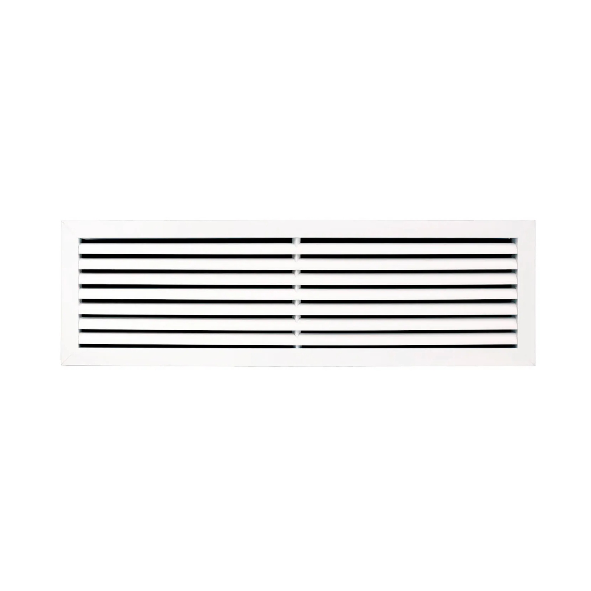 White Aluminum Return Air Grille for 30 x 8 Inch Duct Opening