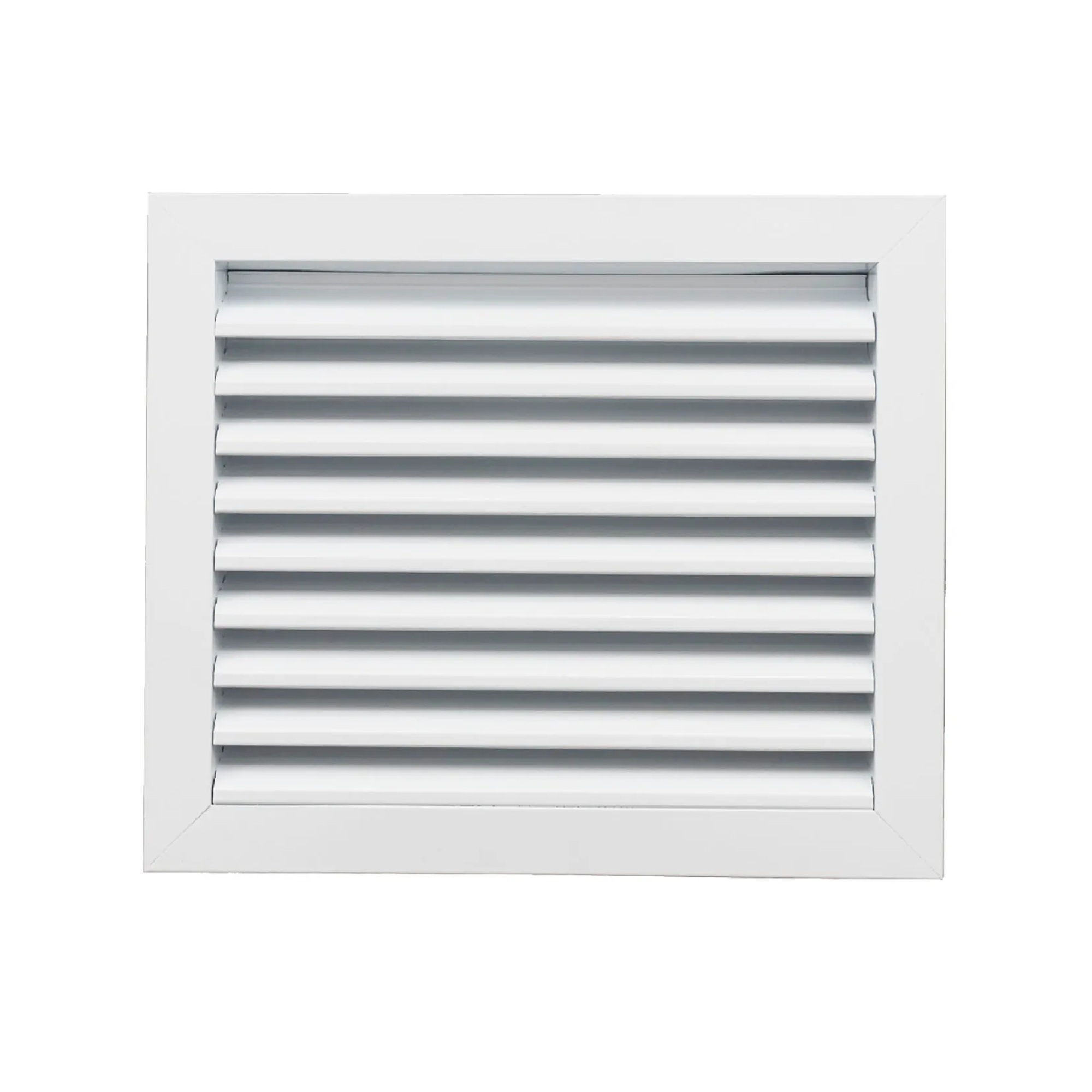 White Aluminum Exterior Return Air Vent Grille for 12 x 12 Duct Openings