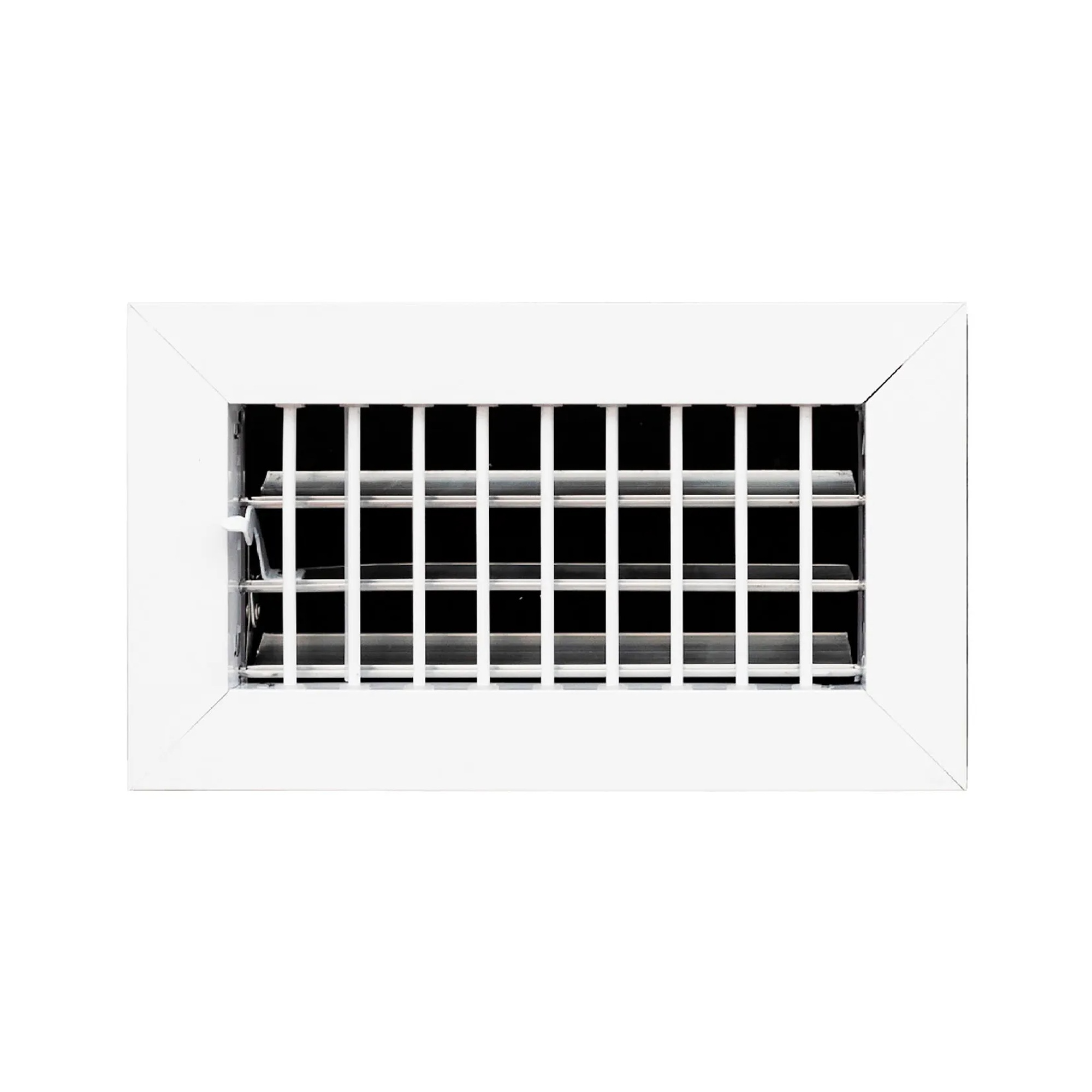 Aluminum Adjustable 1-Way Wall Register for 6 in. x 4 in. Duct Opening, White