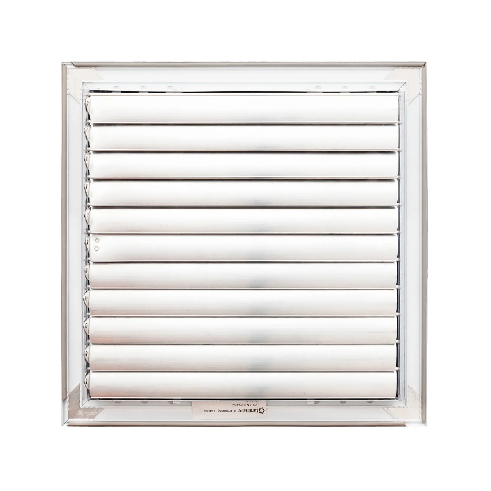 White 3-way aluminum ceiling diffuser for 12 x 12 duct openings