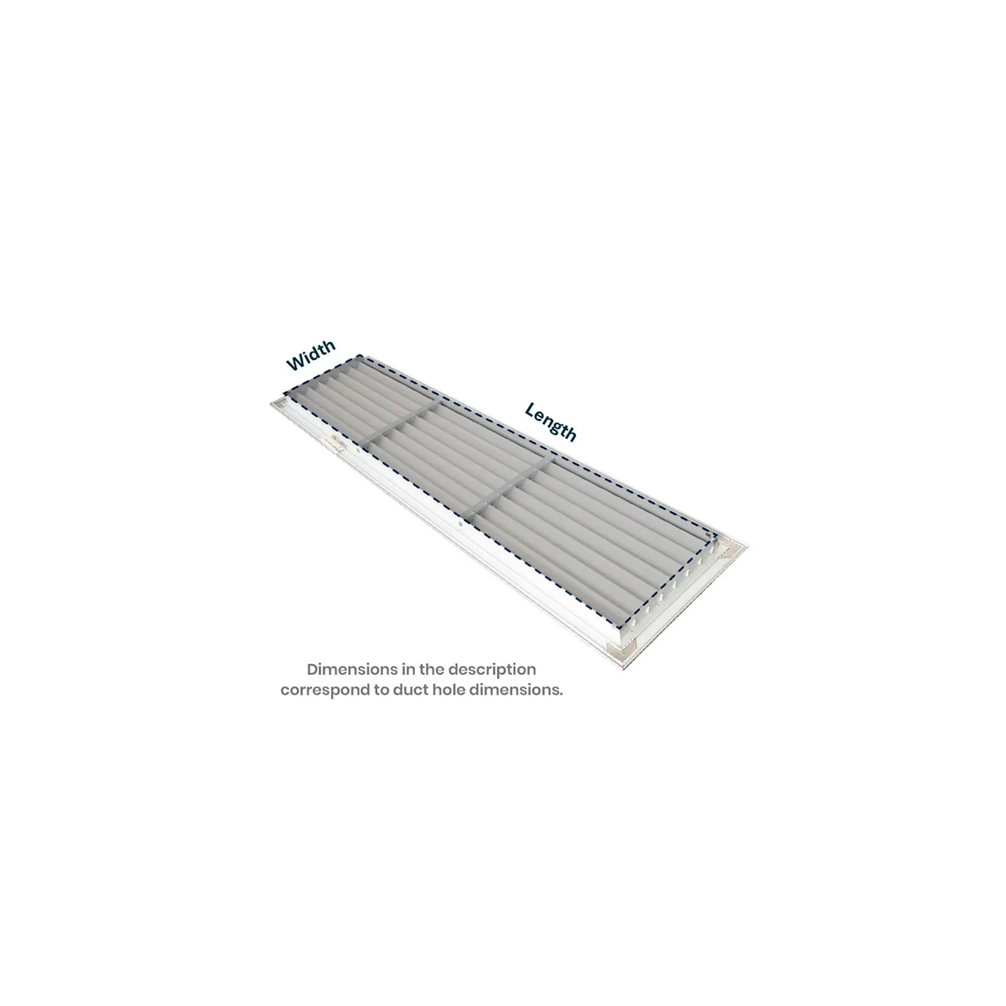 White aluminum 4-way ceiling diffuser for a 12 x 12 duct opening