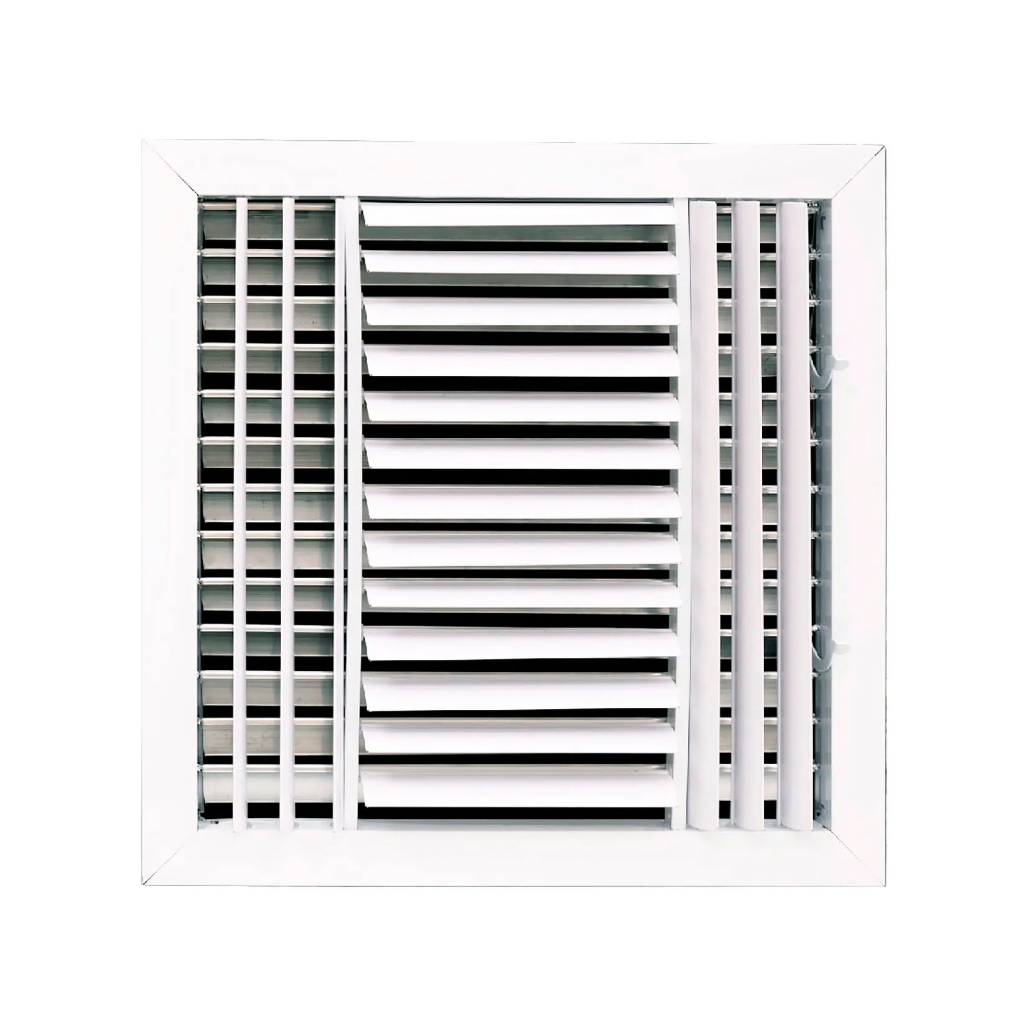 3-Way Adjustable Aluminum Ceiling Diffuser, White, for 14 x 14 in. Duct Opening