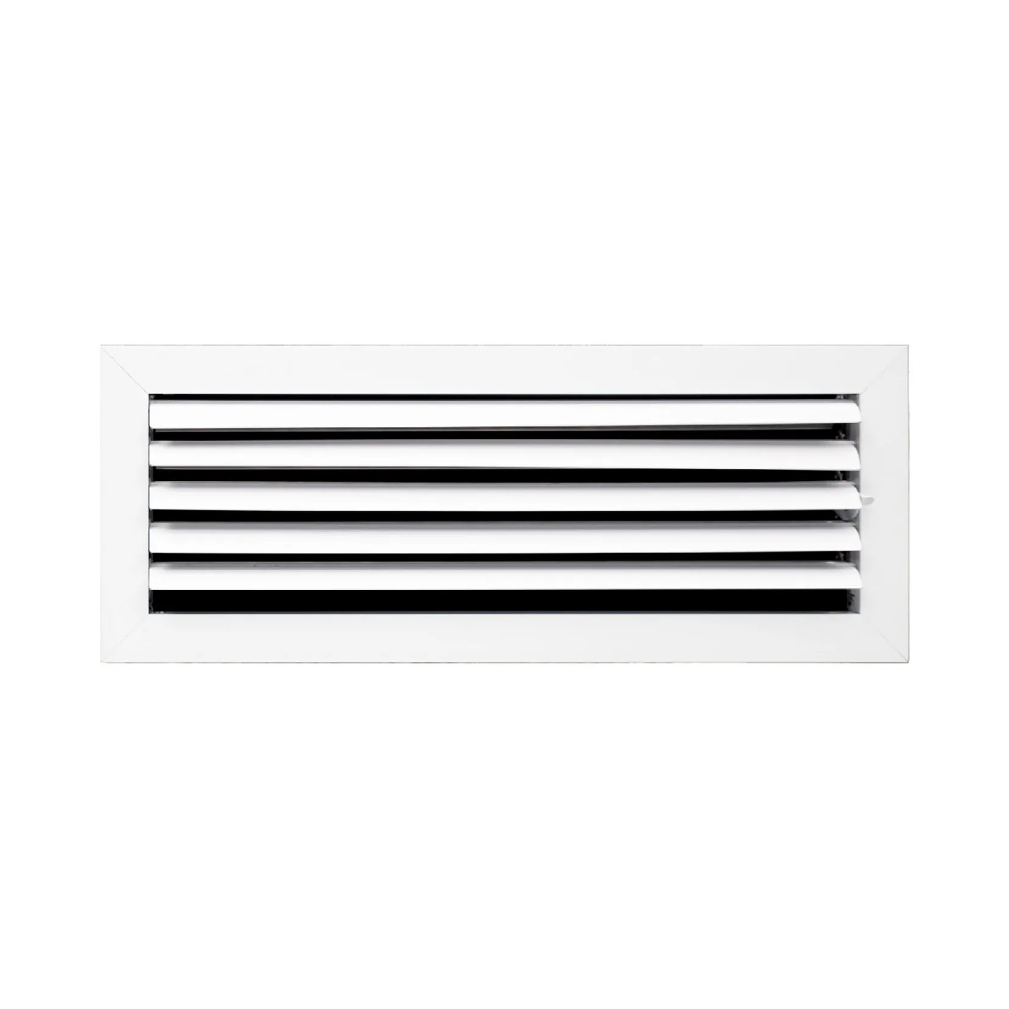 1-Way Adjustable Aluminum Ceiling Diffuser for 14 x 4 Inch Duct Opening, White