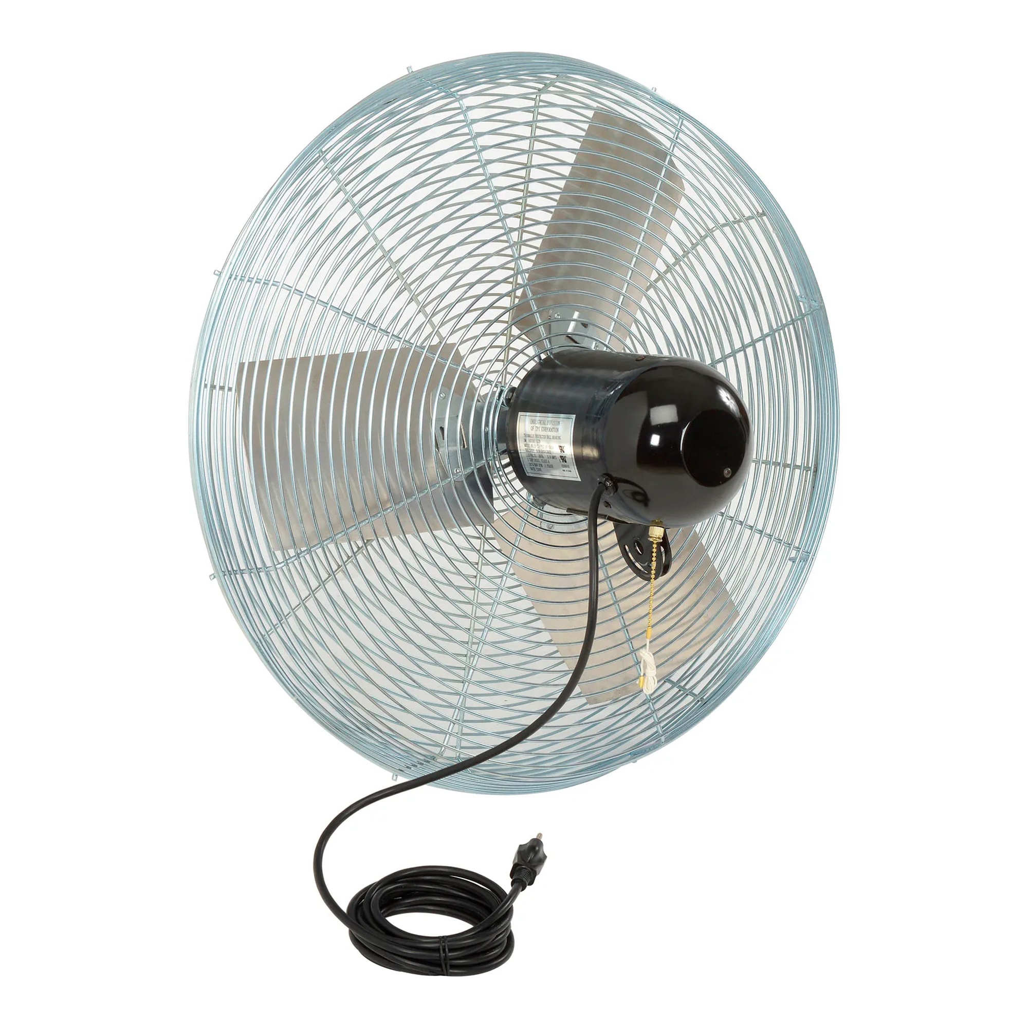Gray 24-inch two-speed industrial circulator fan head
