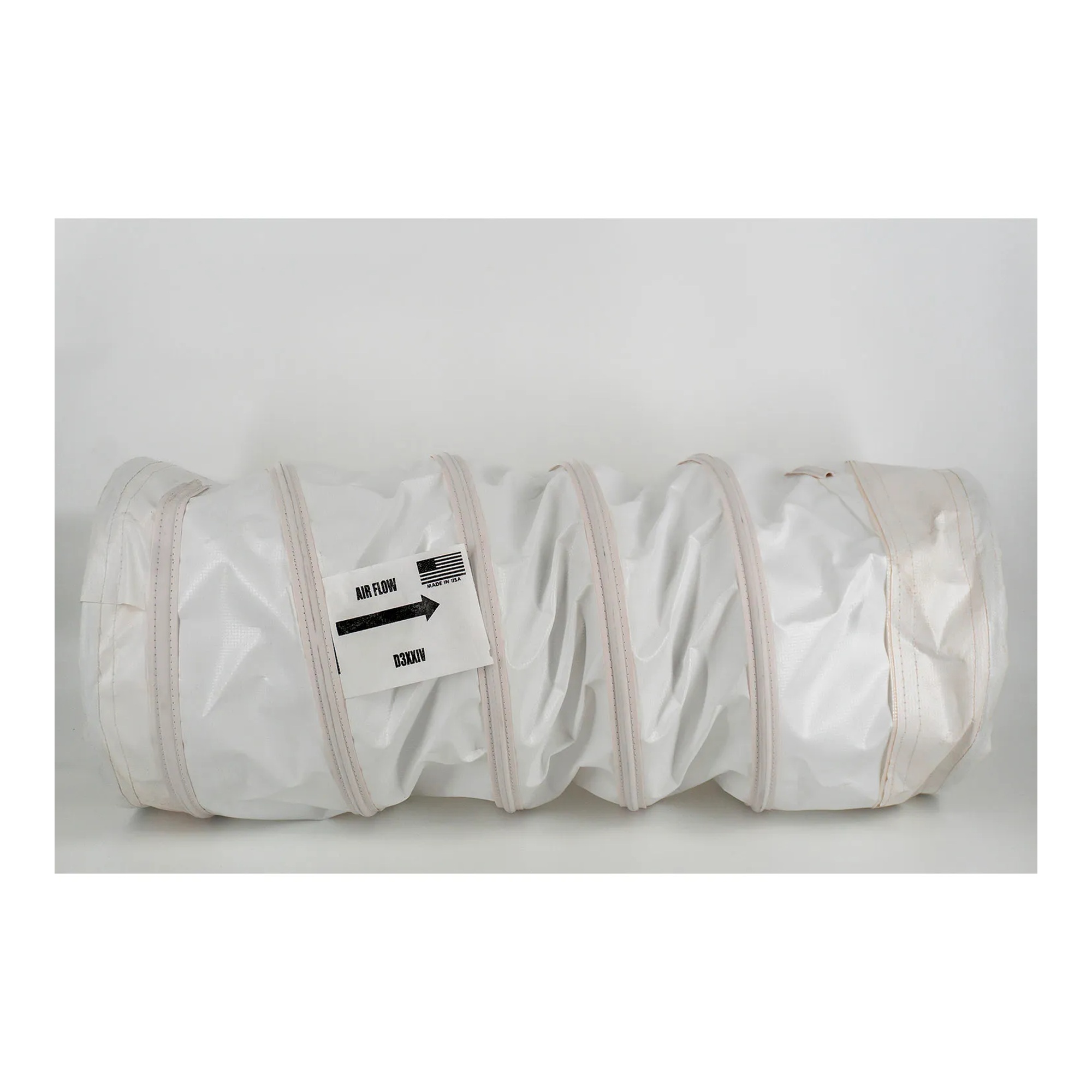 White Flexible PVC Duct, 20 in. Diameter x 25 ft. Length