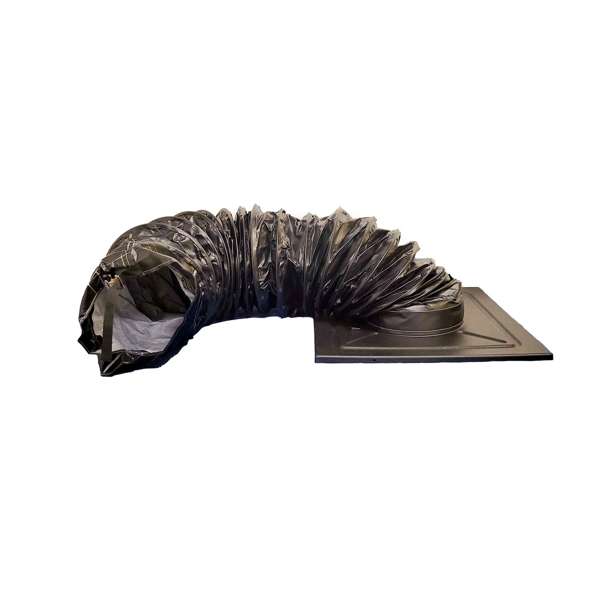 Black Ceiling Panel Kit with Flexible Ducting, 12 in. Diameter x 8 ft. Length