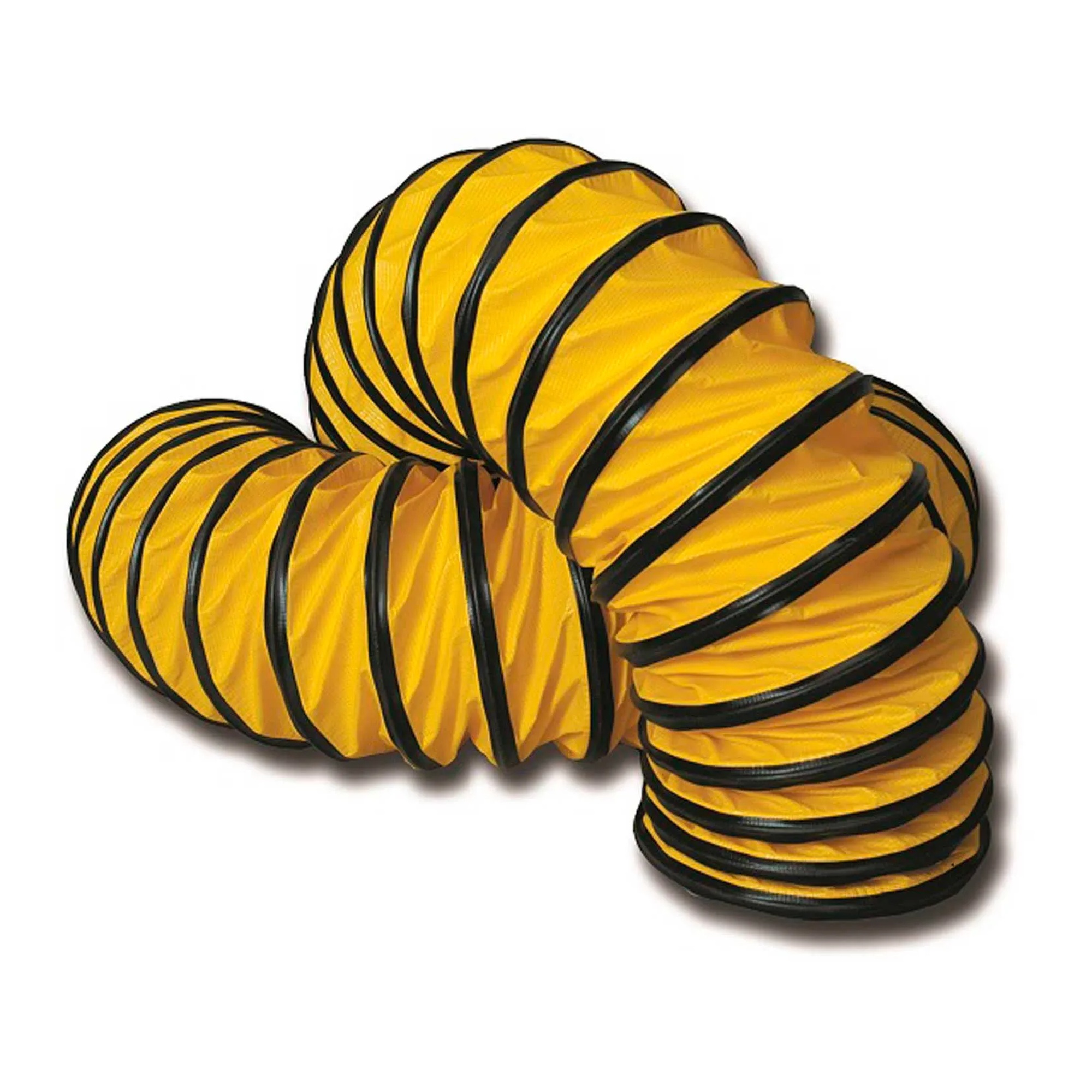 12 in. Diameter x 16 ft. Flexible PVC Duct, Yellow/Black
