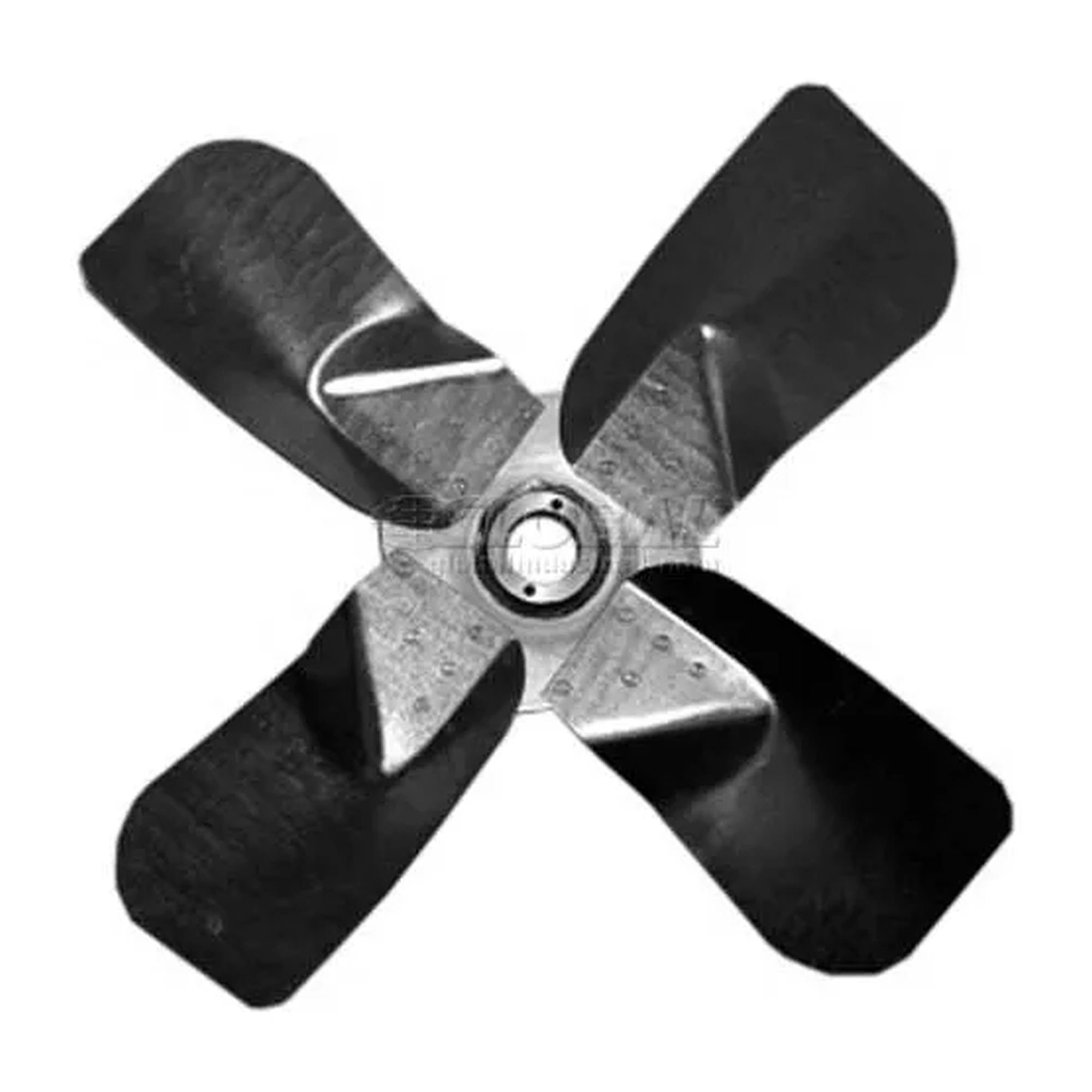Heavy-Duty 28-Inch Four-Wing Galvanized Steel Fan Blade