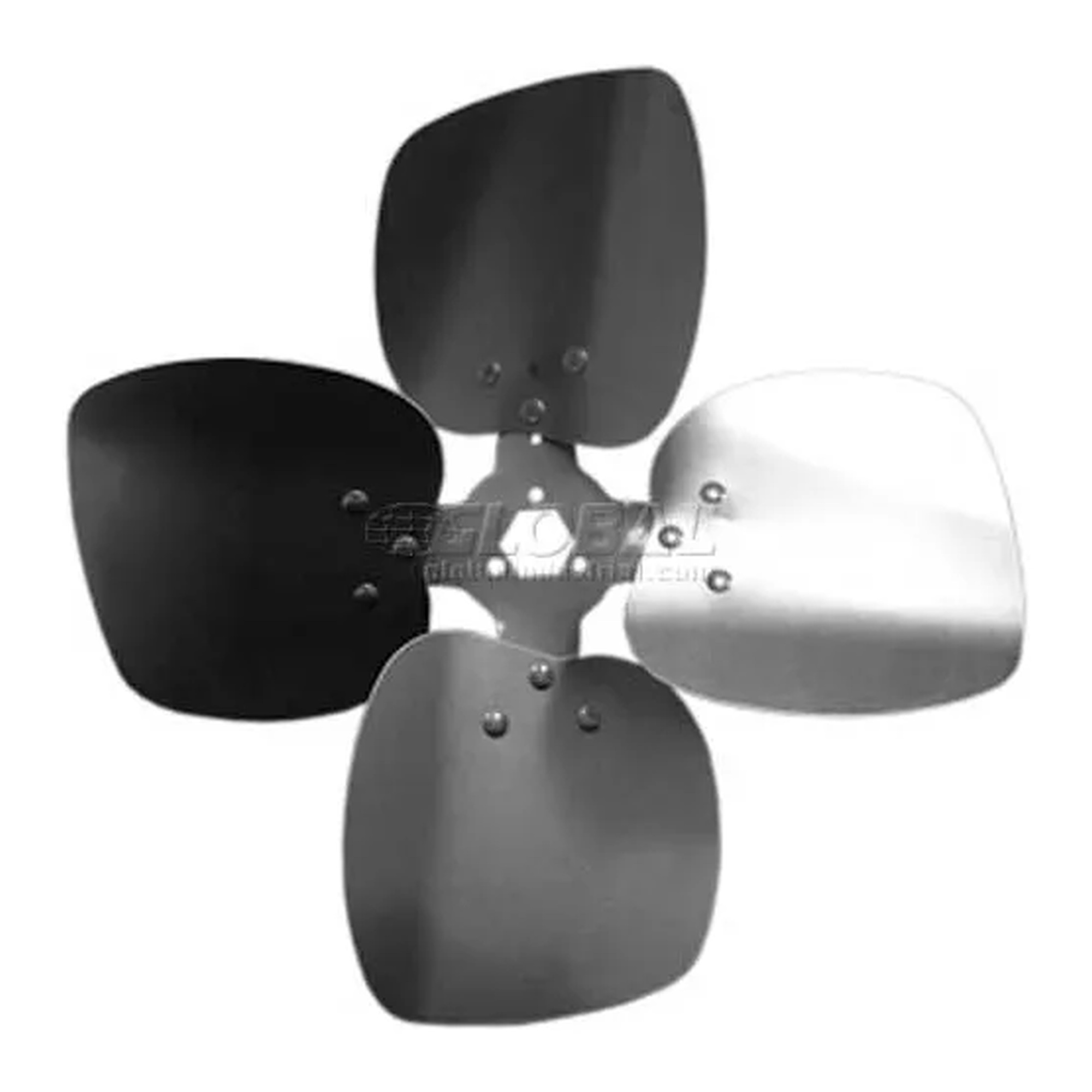 12-Inch CCW Four-Wing Condenser Fan Blade with Interchangeable Hub