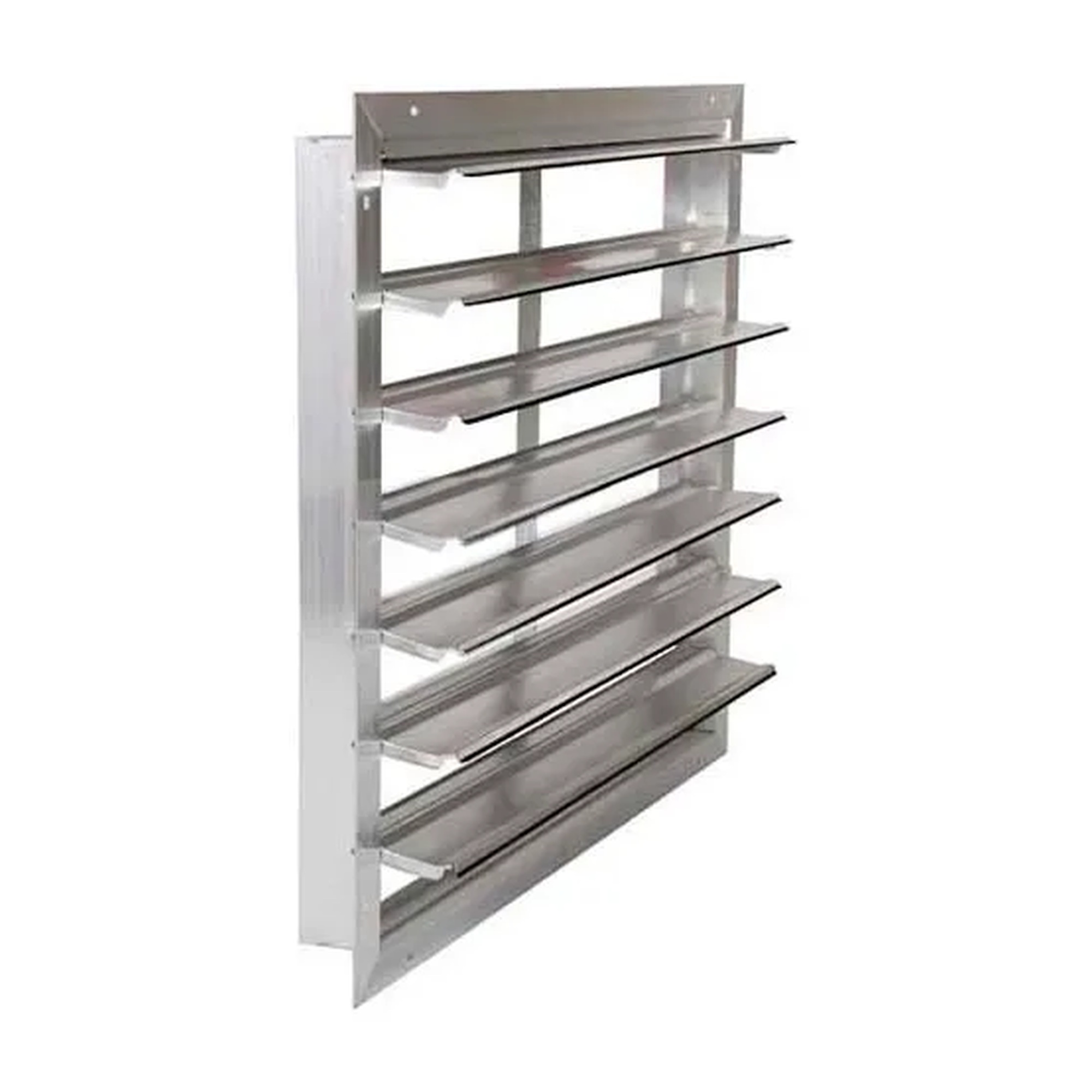 10-Inch Front-Flange Aluminum Wall Exhaust Shutter