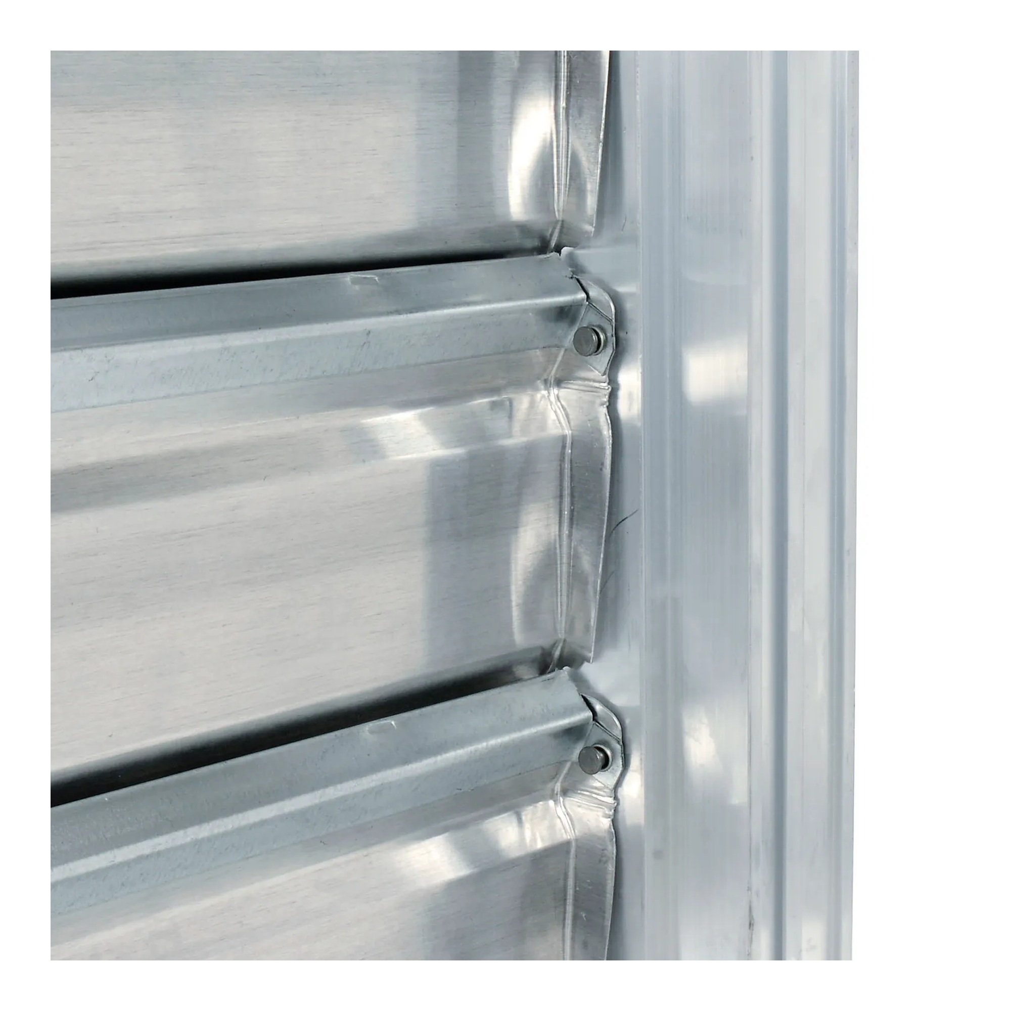 Self-closing aluminum exhaust fan shutter for a compatible 24-inch commercial exhaust fan