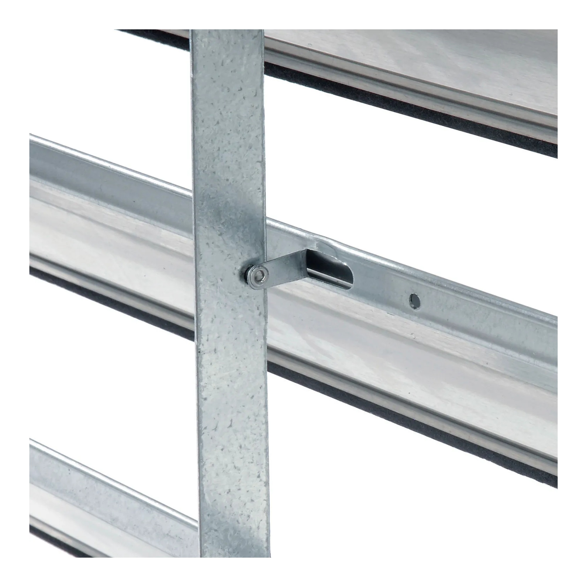 Self-closing aluminum exhaust fan shutter for a compatible 24-inch commercial exhaust fan