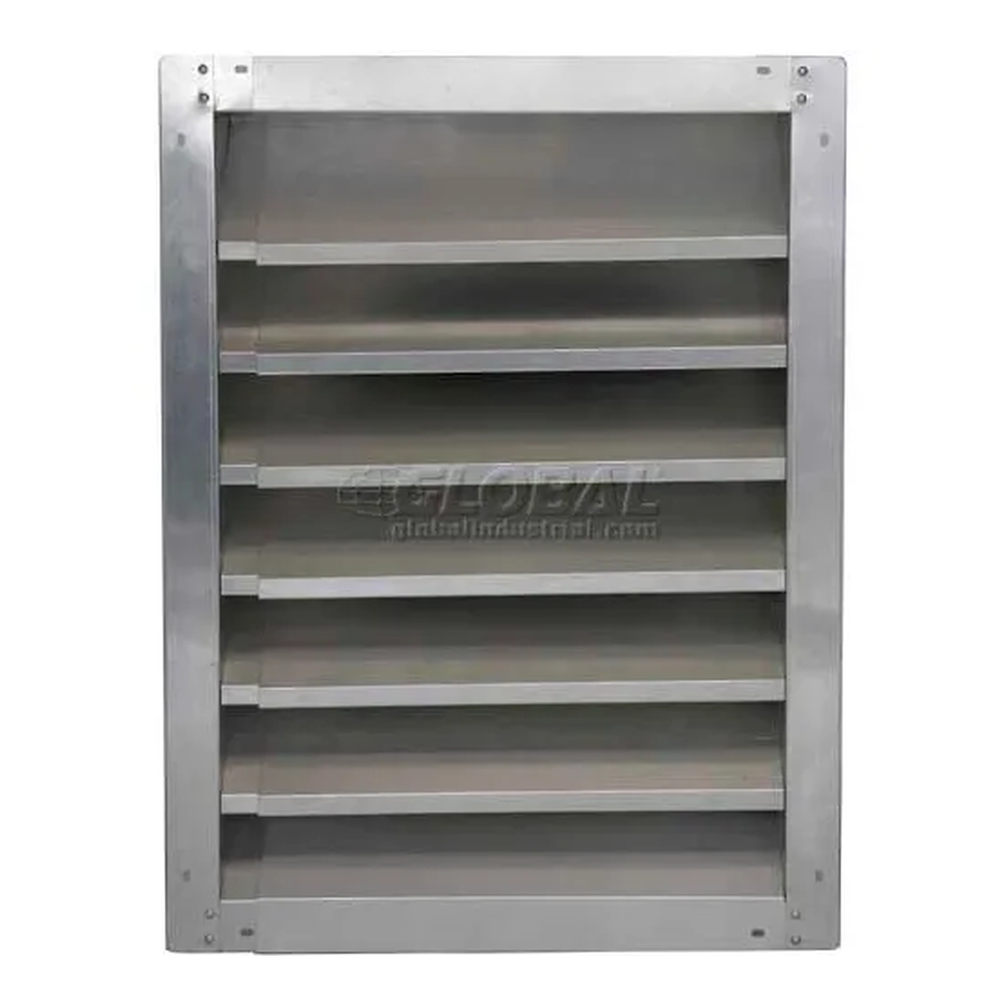 Fixed-Height Adjustable-Width Louver with Birdscreen - 12 - 18 in W x 14 in H x 4 in D