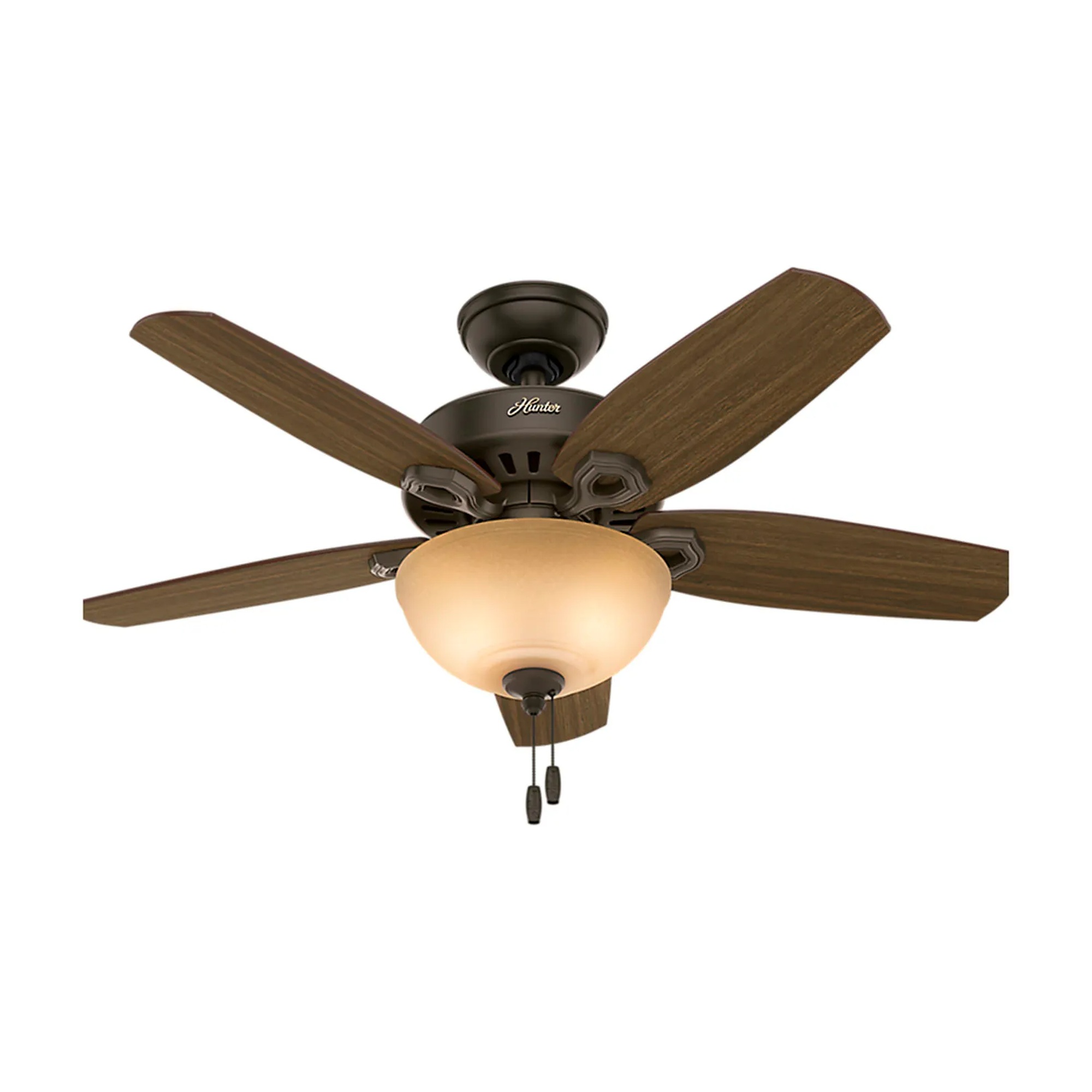 42-inch small-room ceiling fan with bowl light kit