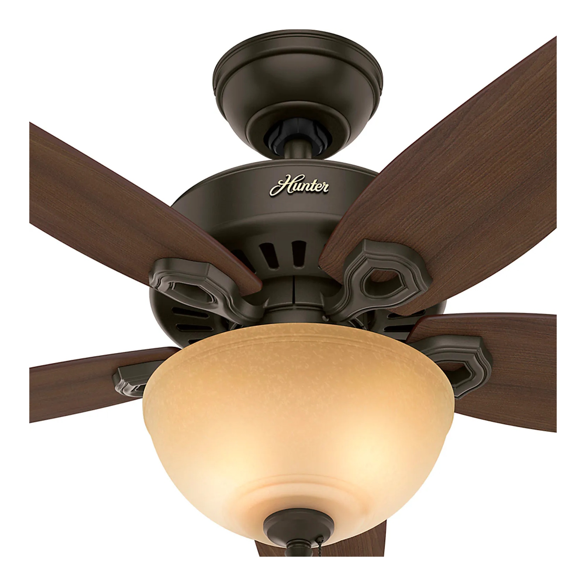 42-inch small-room ceiling fan with bowl light kit