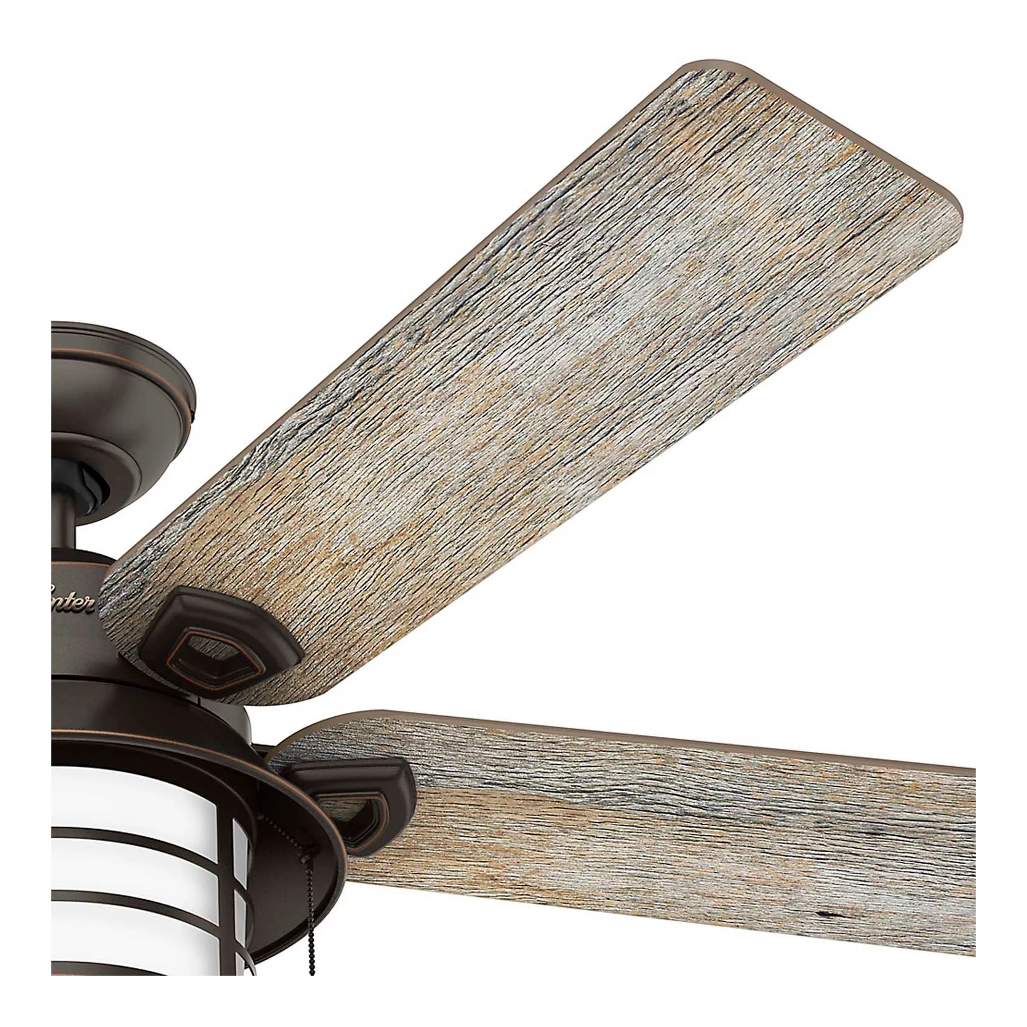 54-inch Key Biscayne ceiling fan with integrated lantern-style light kit