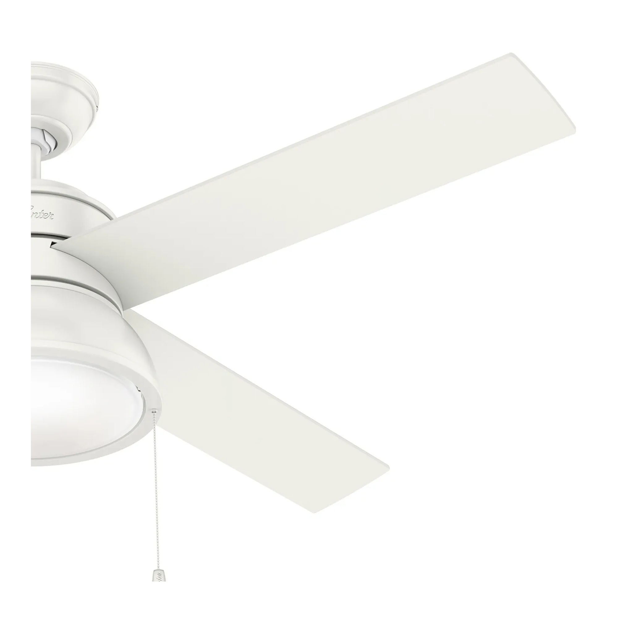 Fresh White 52-inch indoor ceiling fan with integrated LED light kit