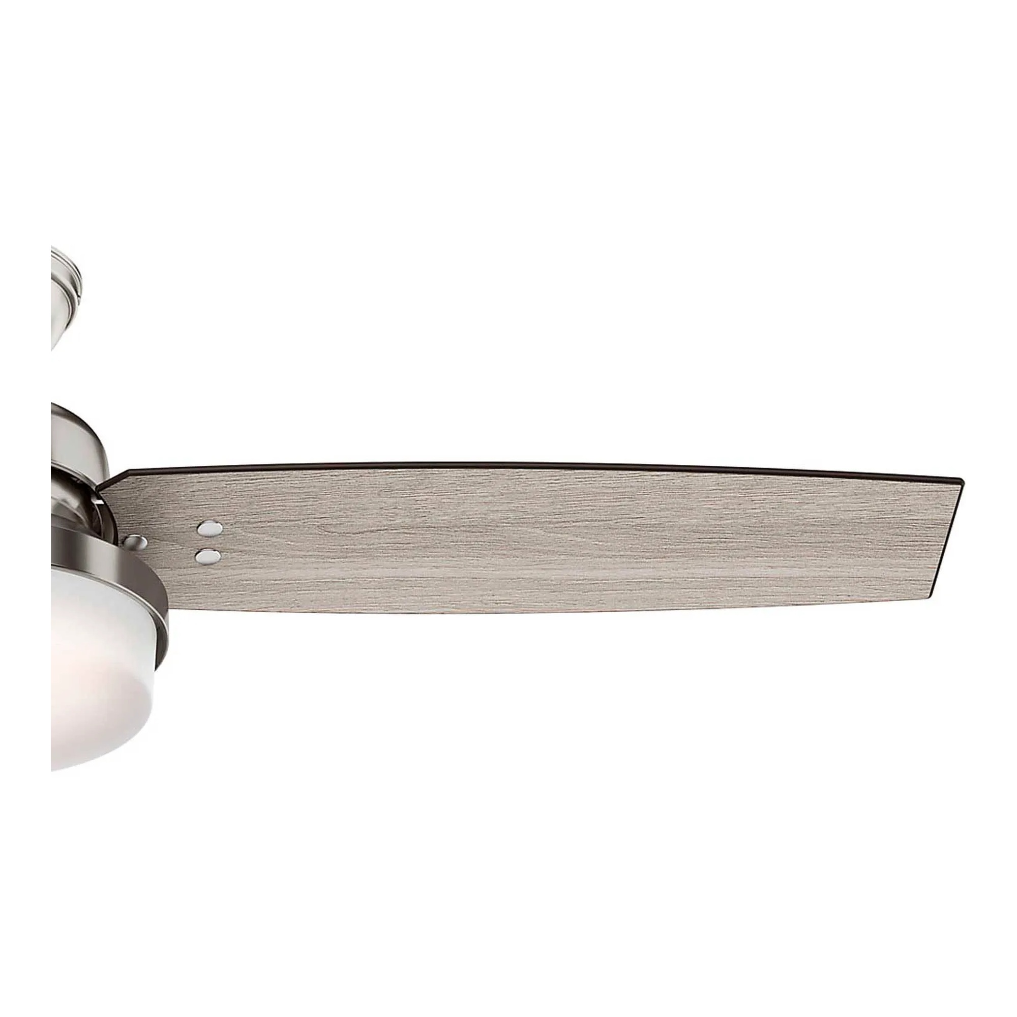52-inch ceiling fan with integrated LED light and handheld remote