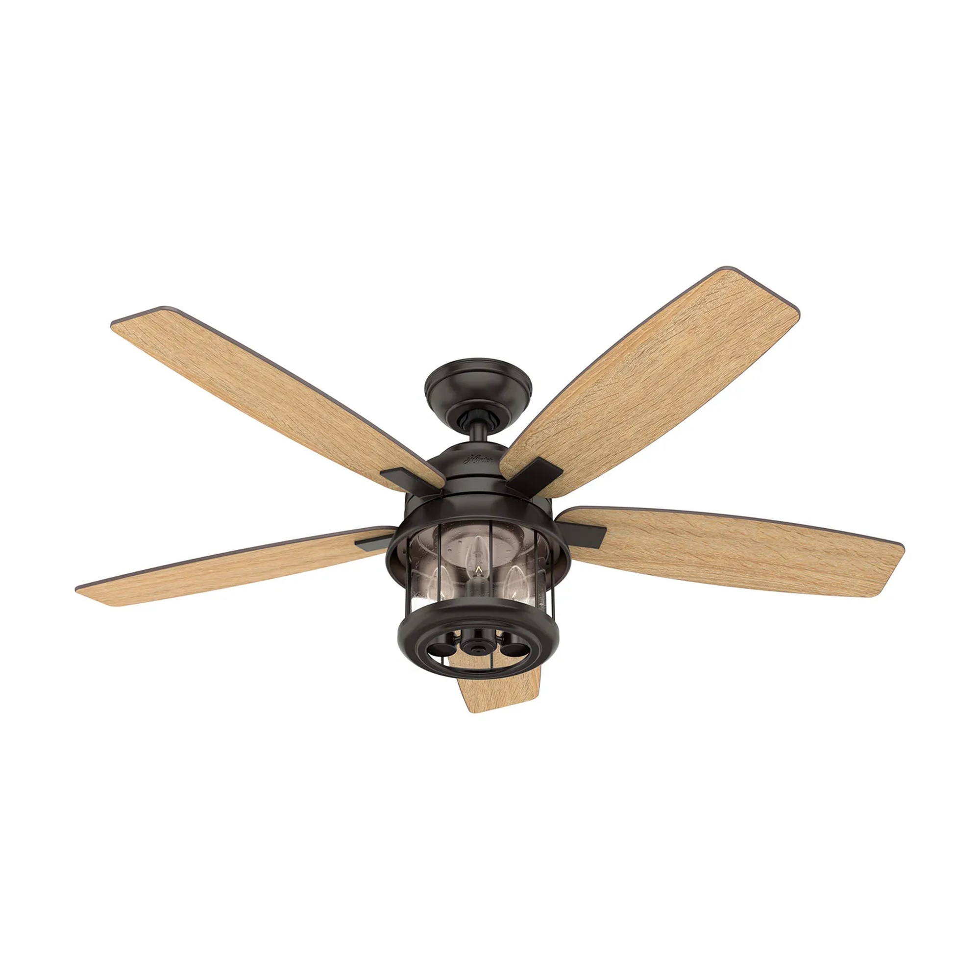 Coral Bay 52-inch ceiling fan with lantern-style LED light kit