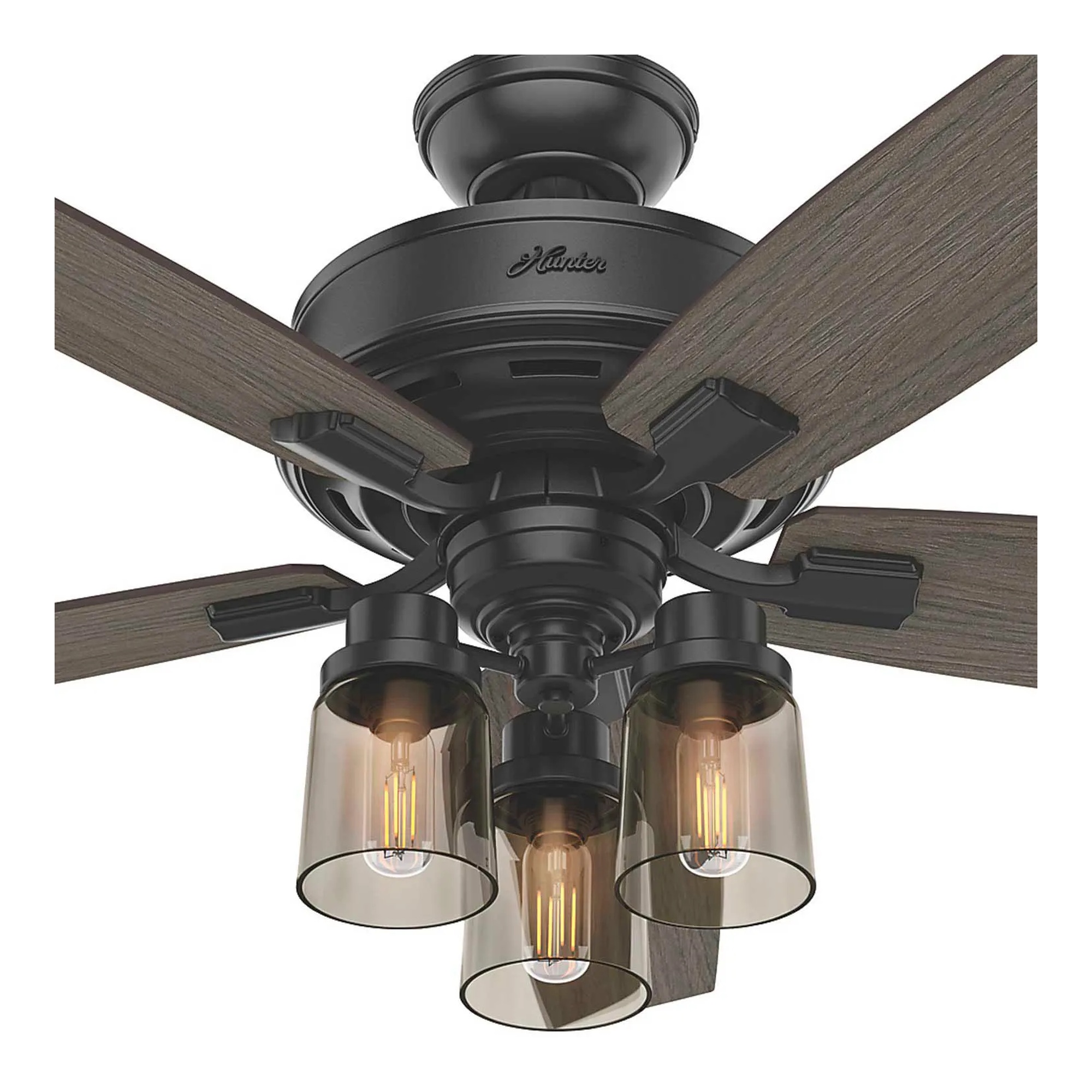 52-inch Bennett ceiling fan with light kit and handheld remote